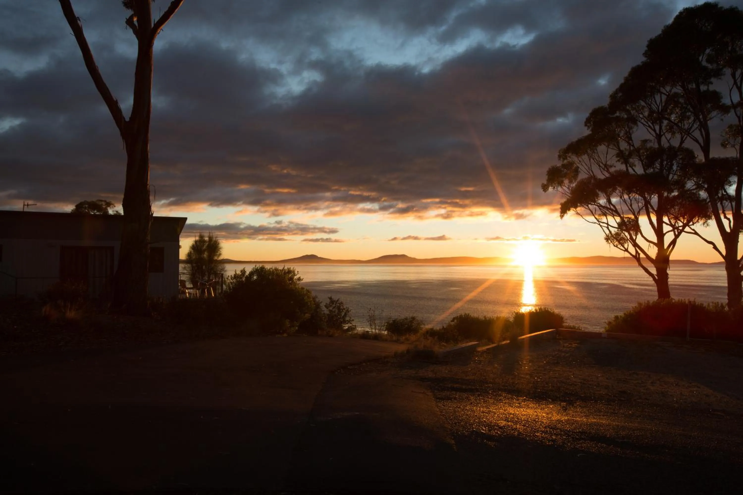 Sea view in Swansea Beach Chalets
