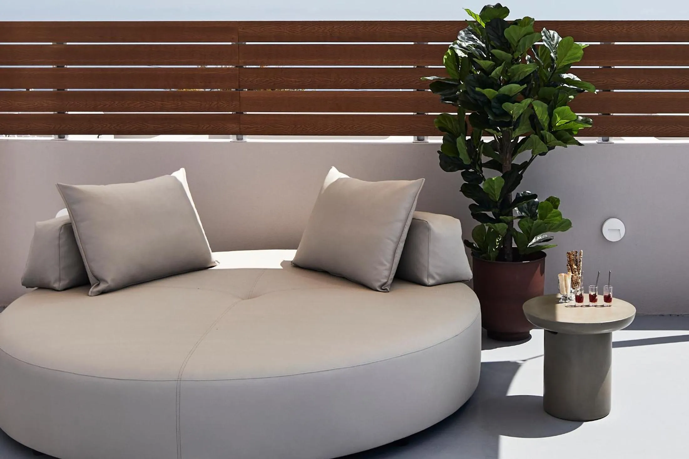 Seating area in Damigos Caldera World