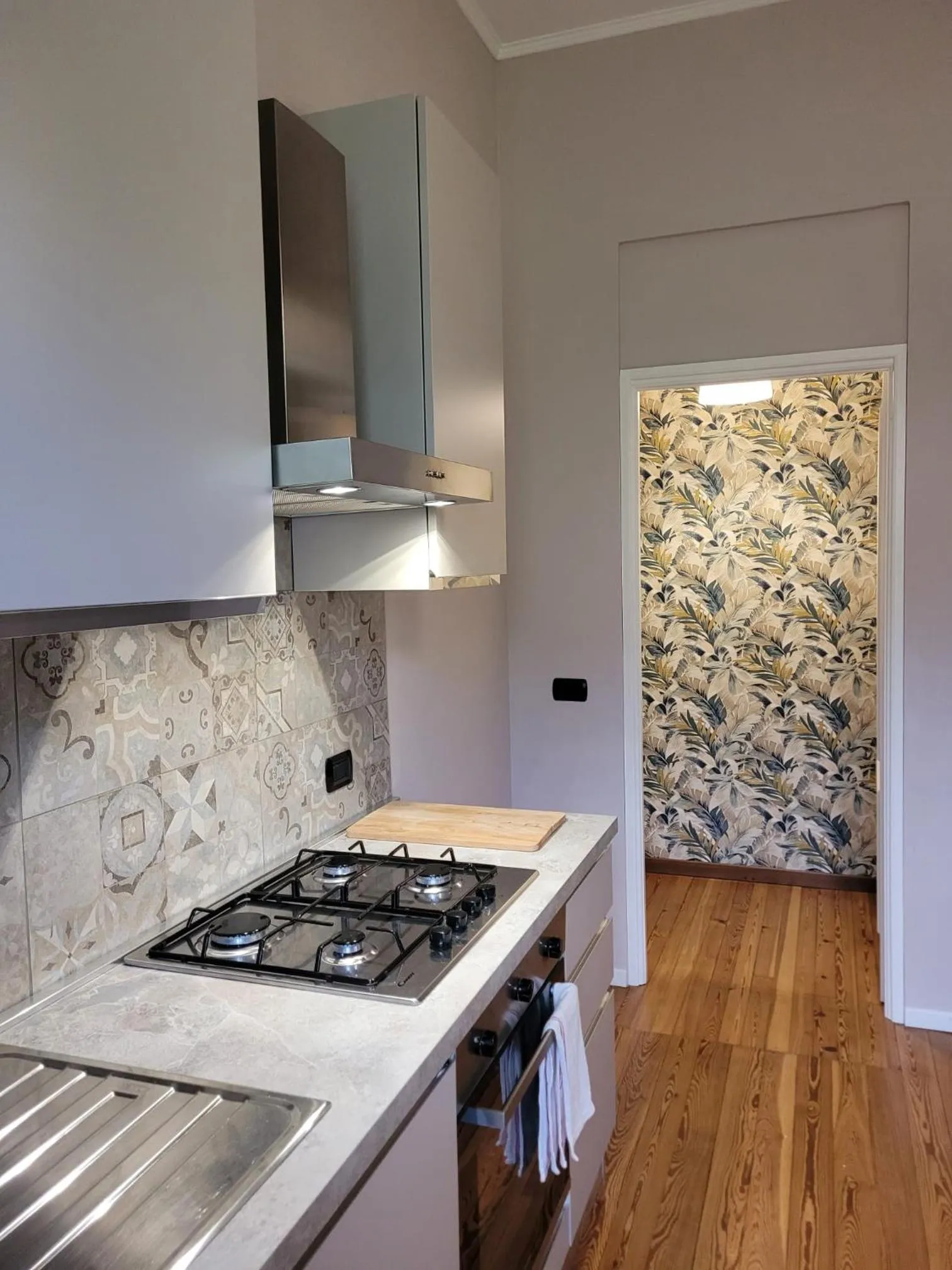 Kitchen or kitchenette in B&B Villa Tavallini