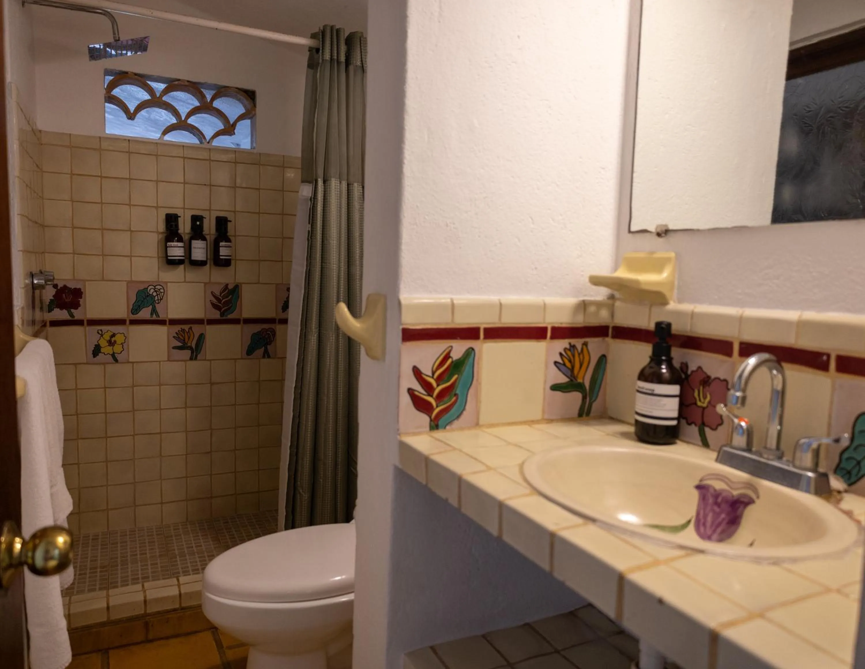 Shower in Sayulita Central Hotel