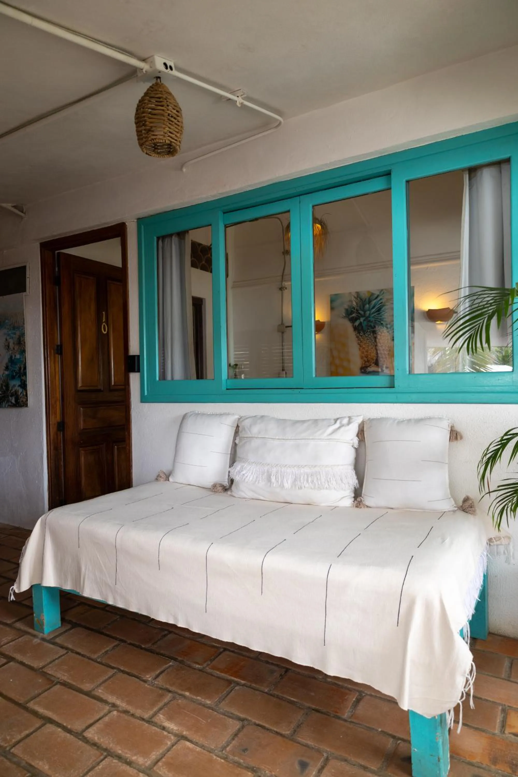 Living room, Bed in Sayulita Central Hotel