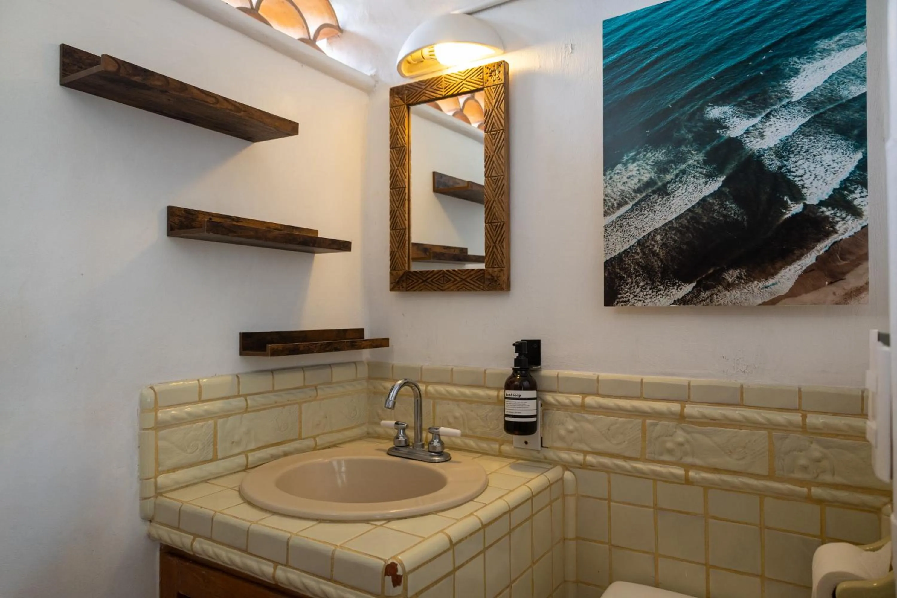 Bathroom in Sayulita Central Hotel