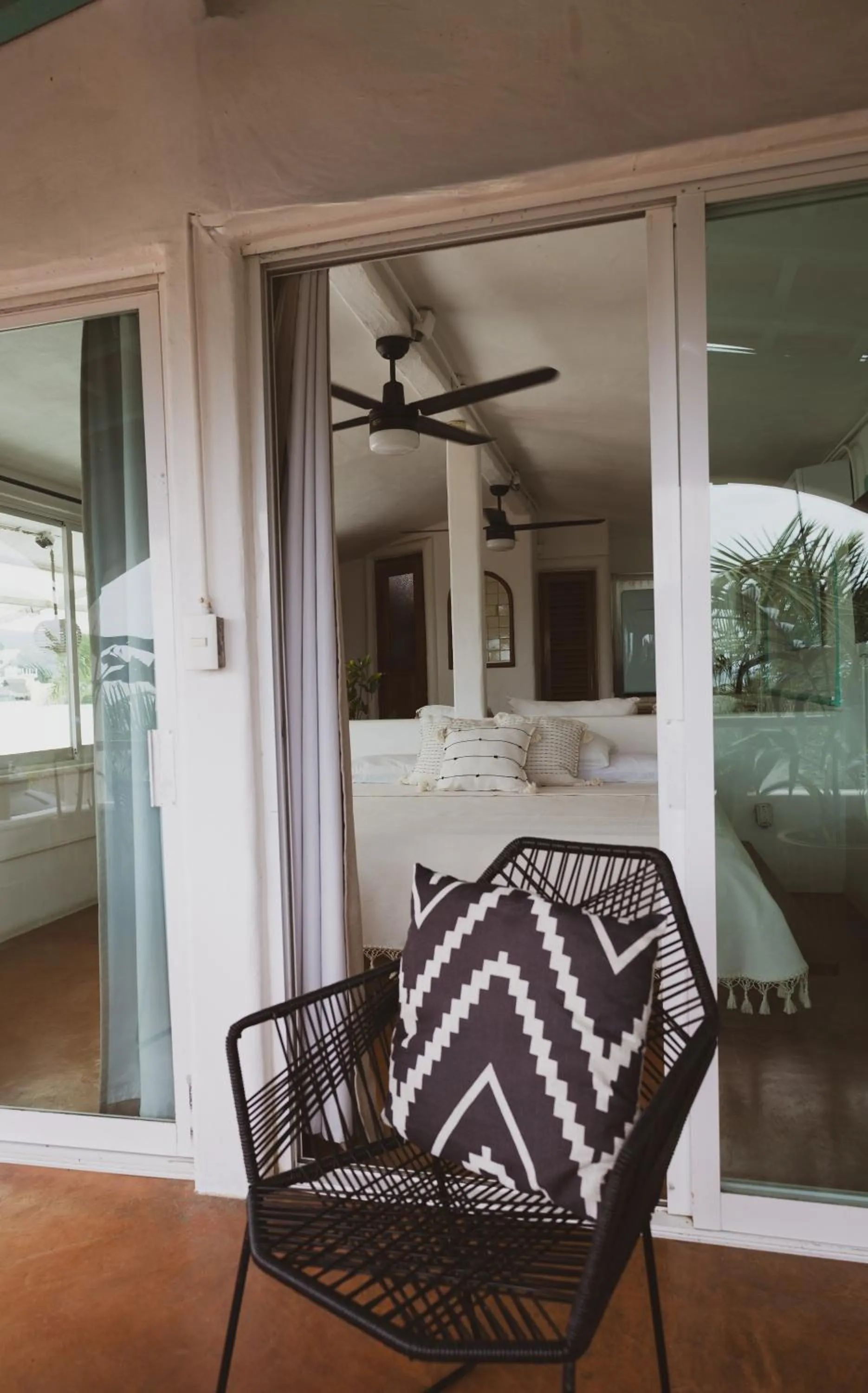 Bed in Sayulita Central Hotel