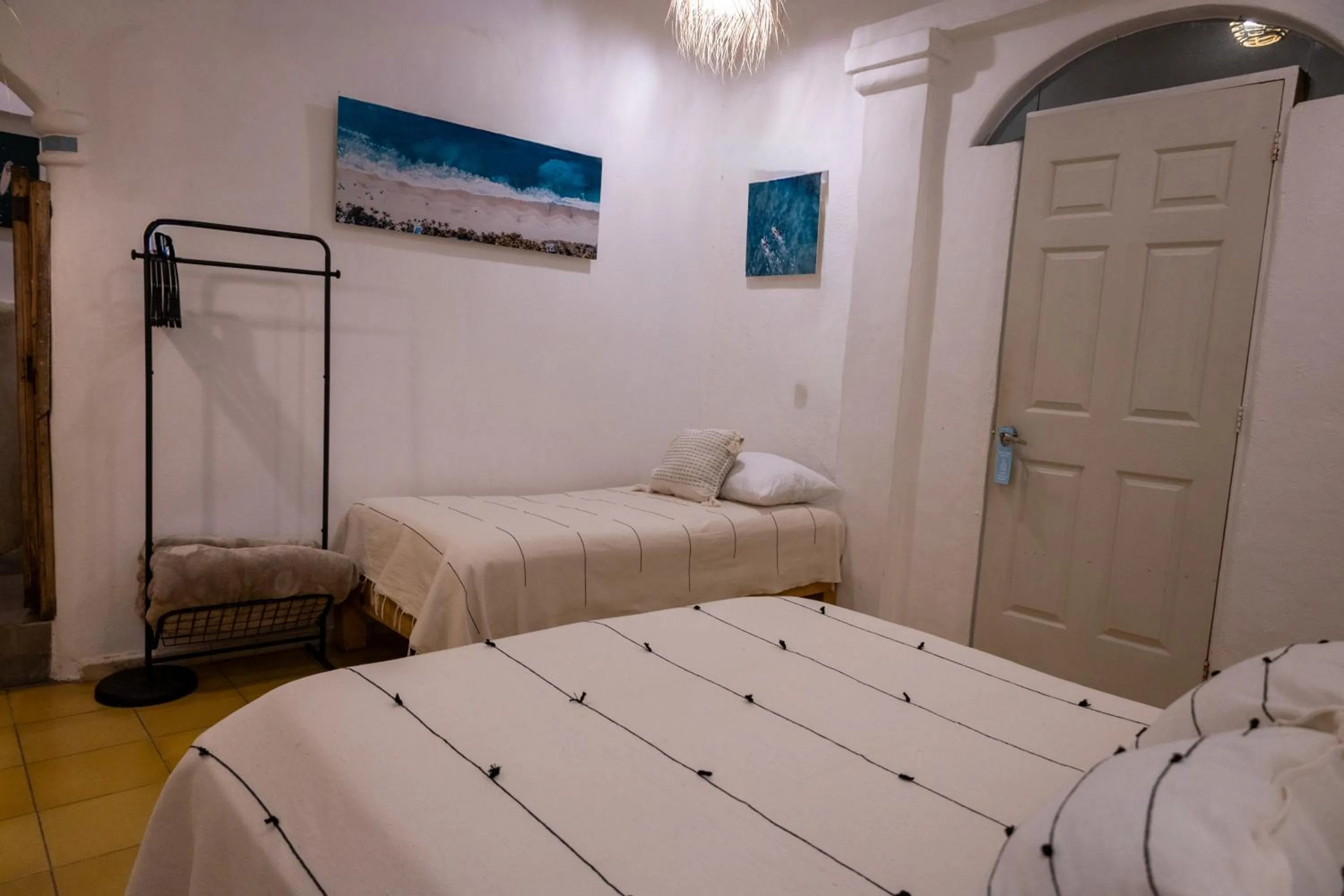 Bed in Sayulita Central Hotel