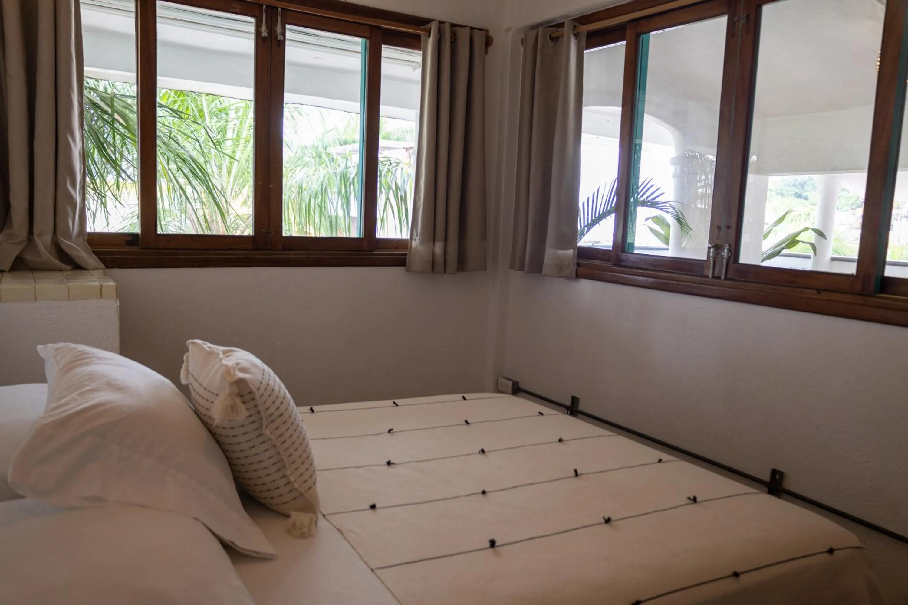 Bed in Sayulita Central Hotel