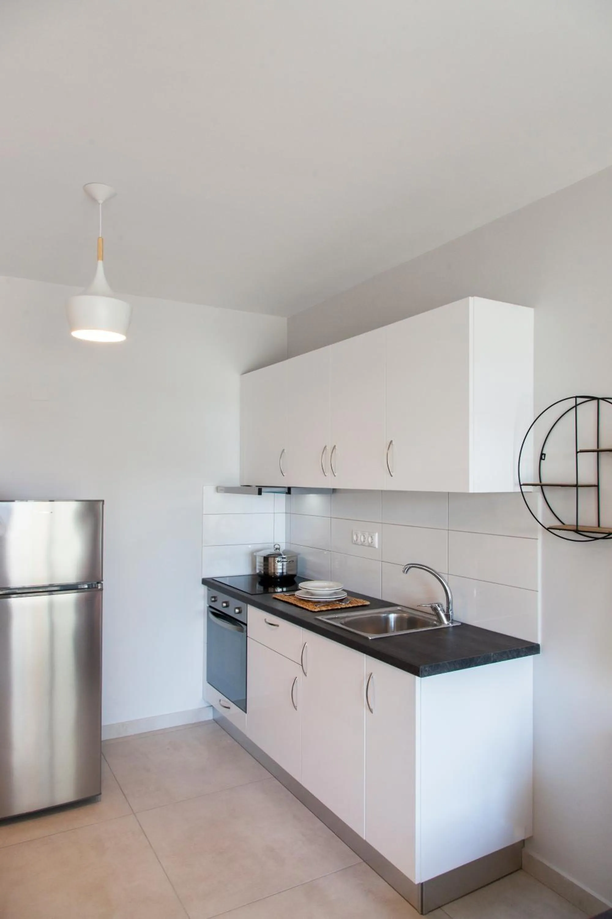 Communal kitchen in Agni Suites