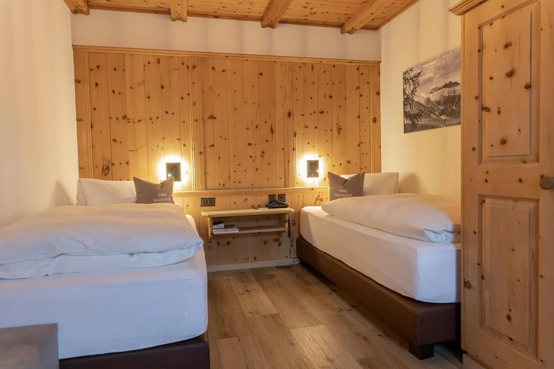 Bed in Hotel Baer & Post Zernez