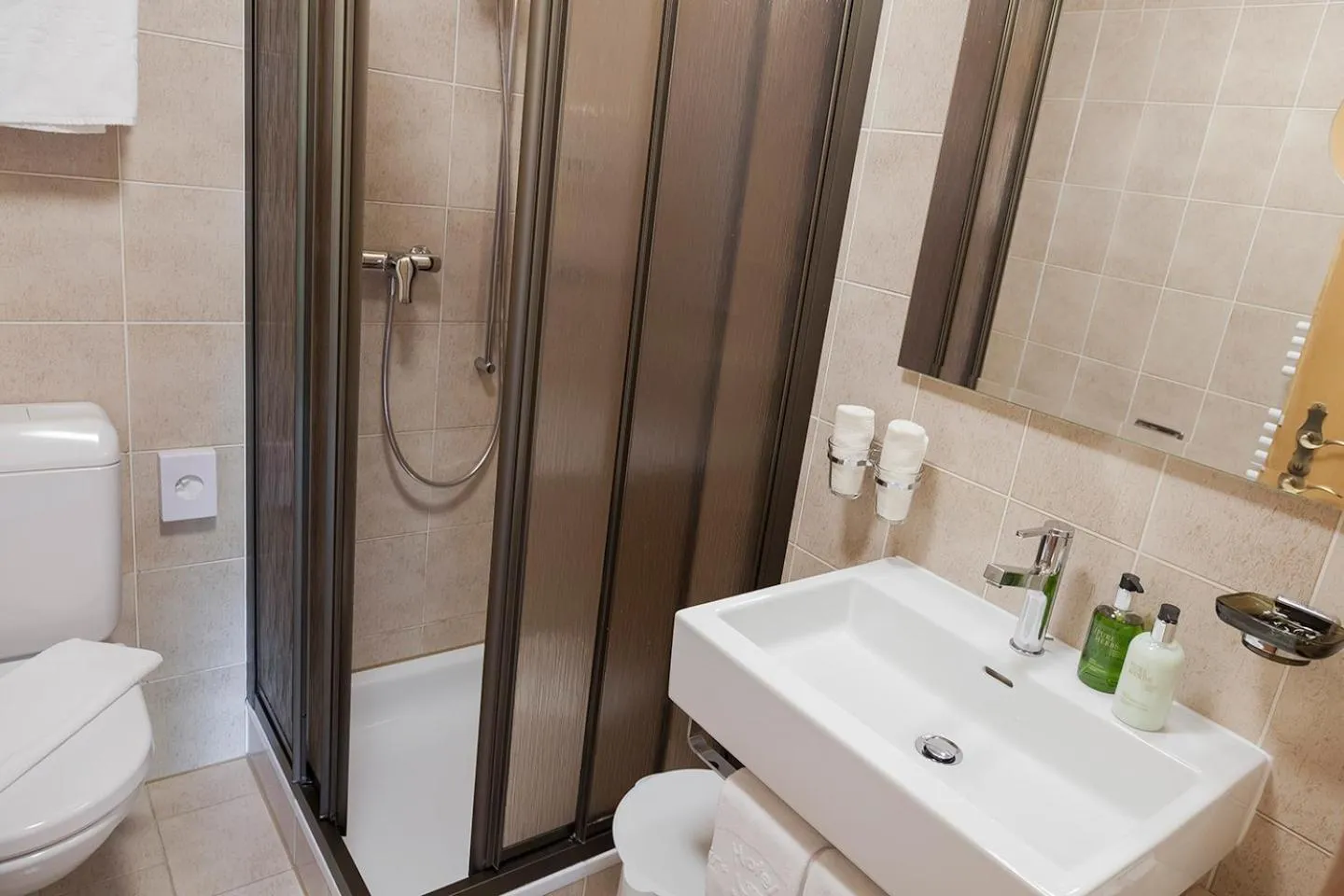 Shower in Hotel Baer & Post Zernez