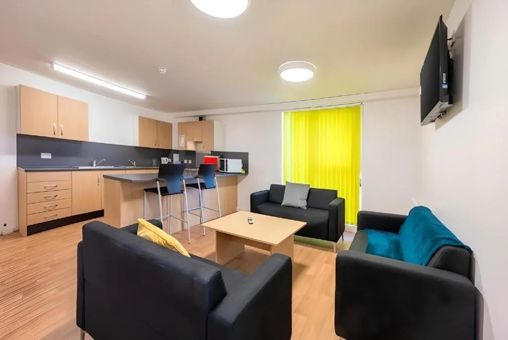 Communal lounge/ TV room in UHI Dornoch- Campus Accommodation