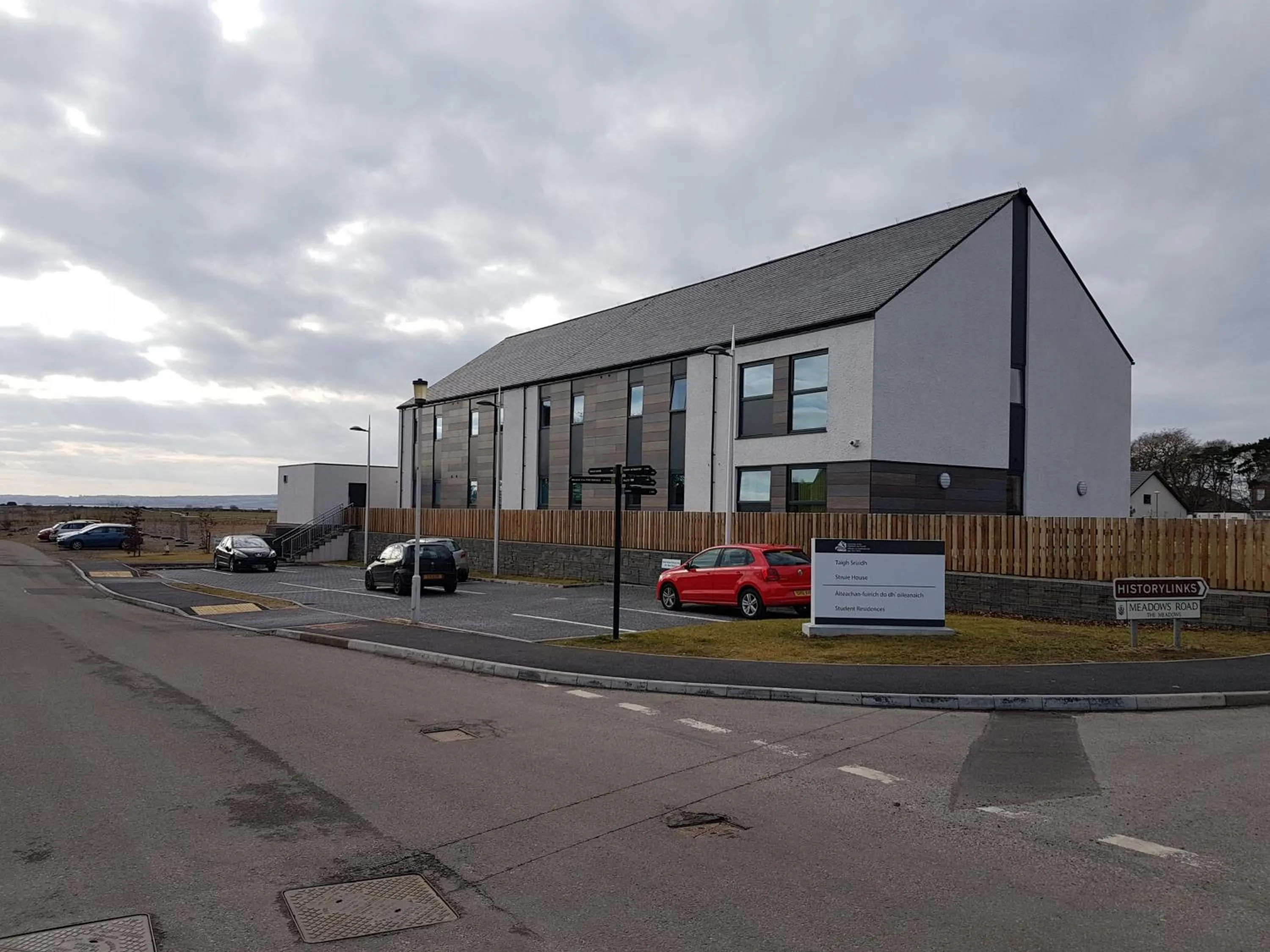 Property building in UHI Dornoch- Campus Accommodation
