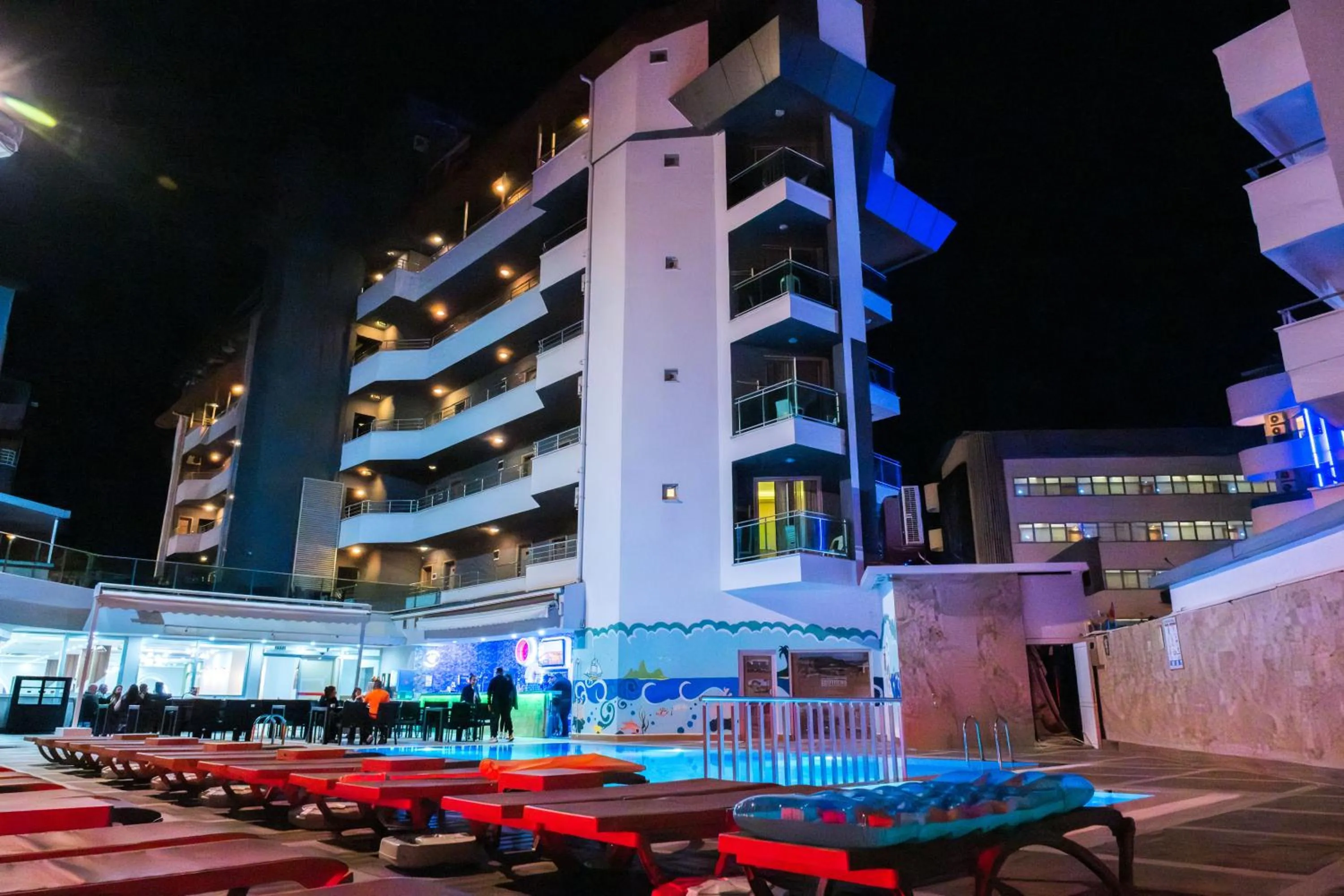 Pool view in Acar Hotel