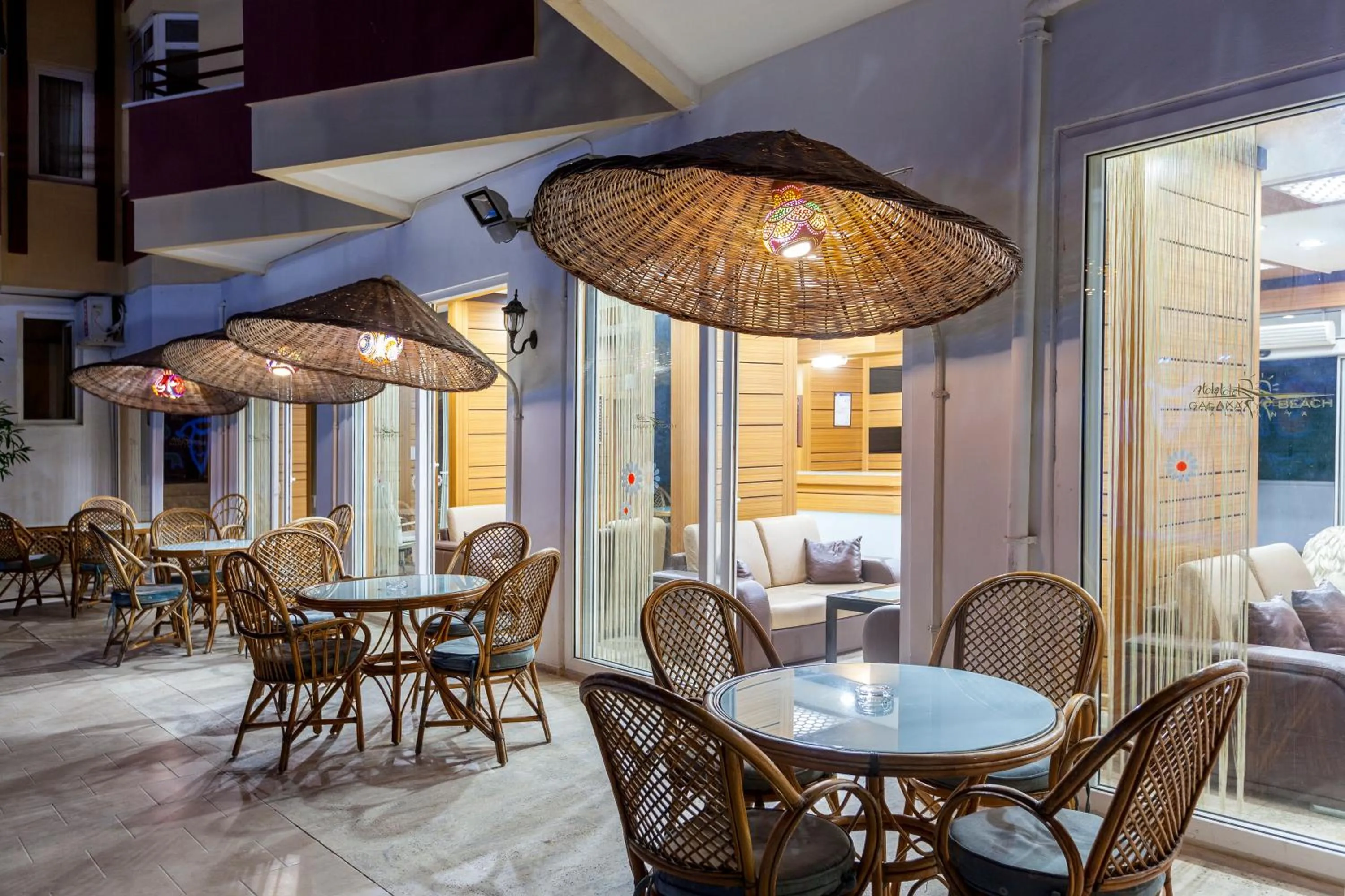 Patio in Galaxy Beach Hotel Alanya