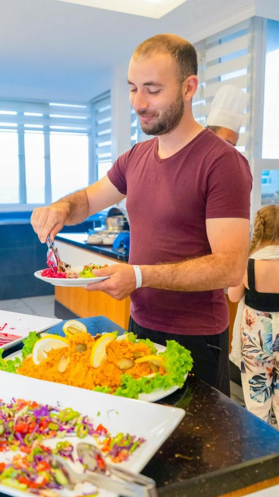 Buffet breakfast in Galaxy Beach Hotel Alanya