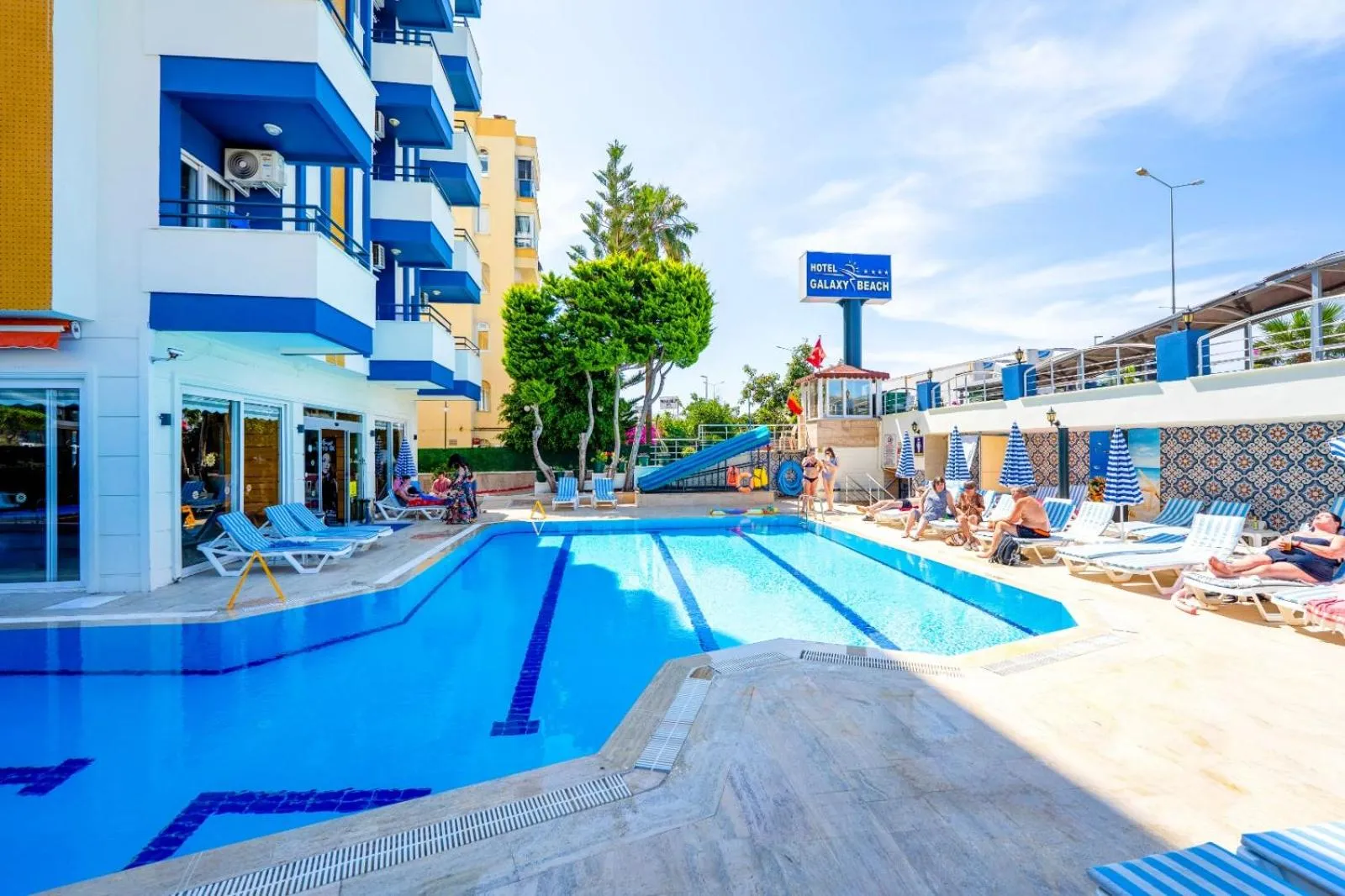 Pool view in Galaxy Beach Hotel Alanya