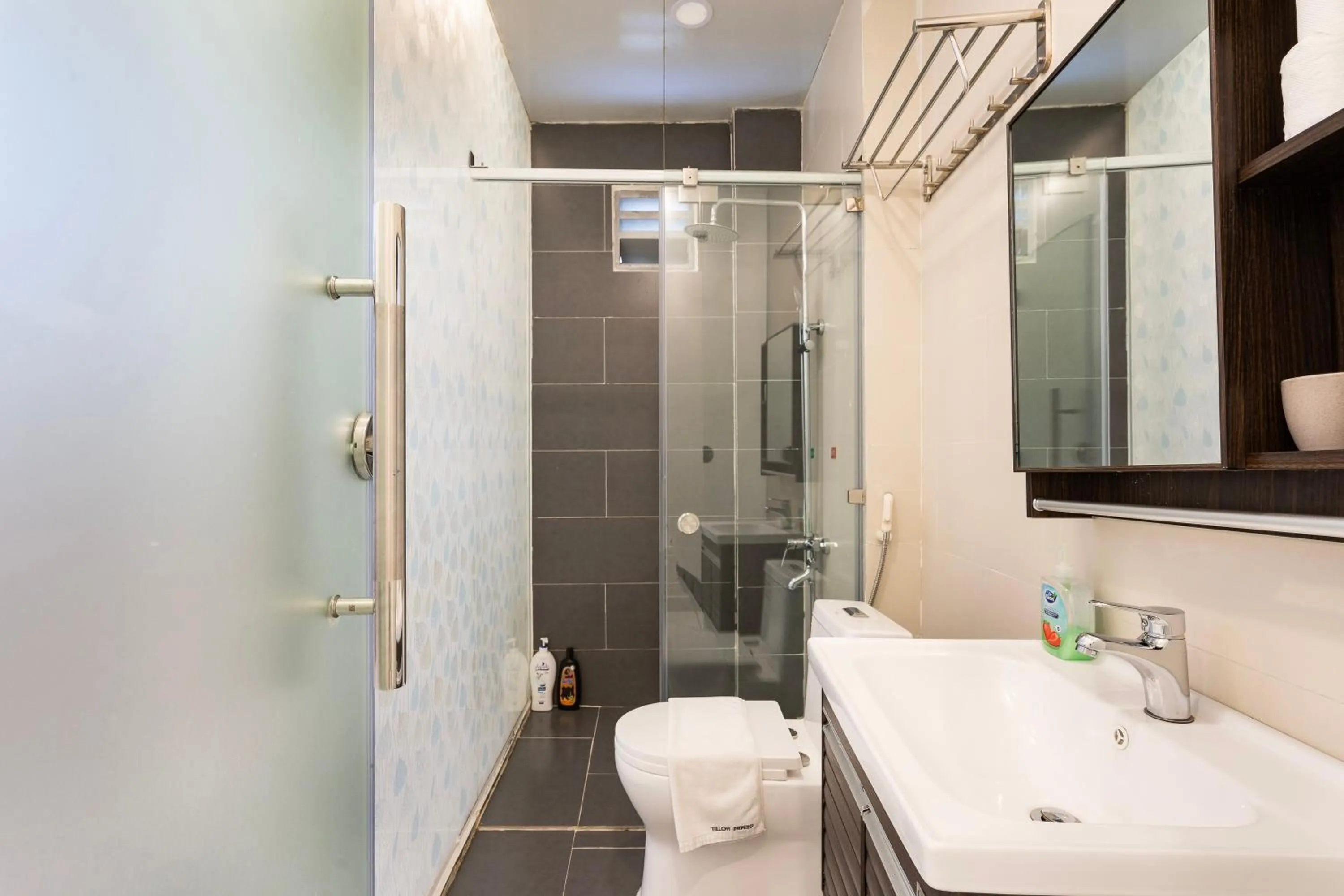 Toilet in Gemini Saigon CENTER - New & Quiet near Bui Vien Walking Street