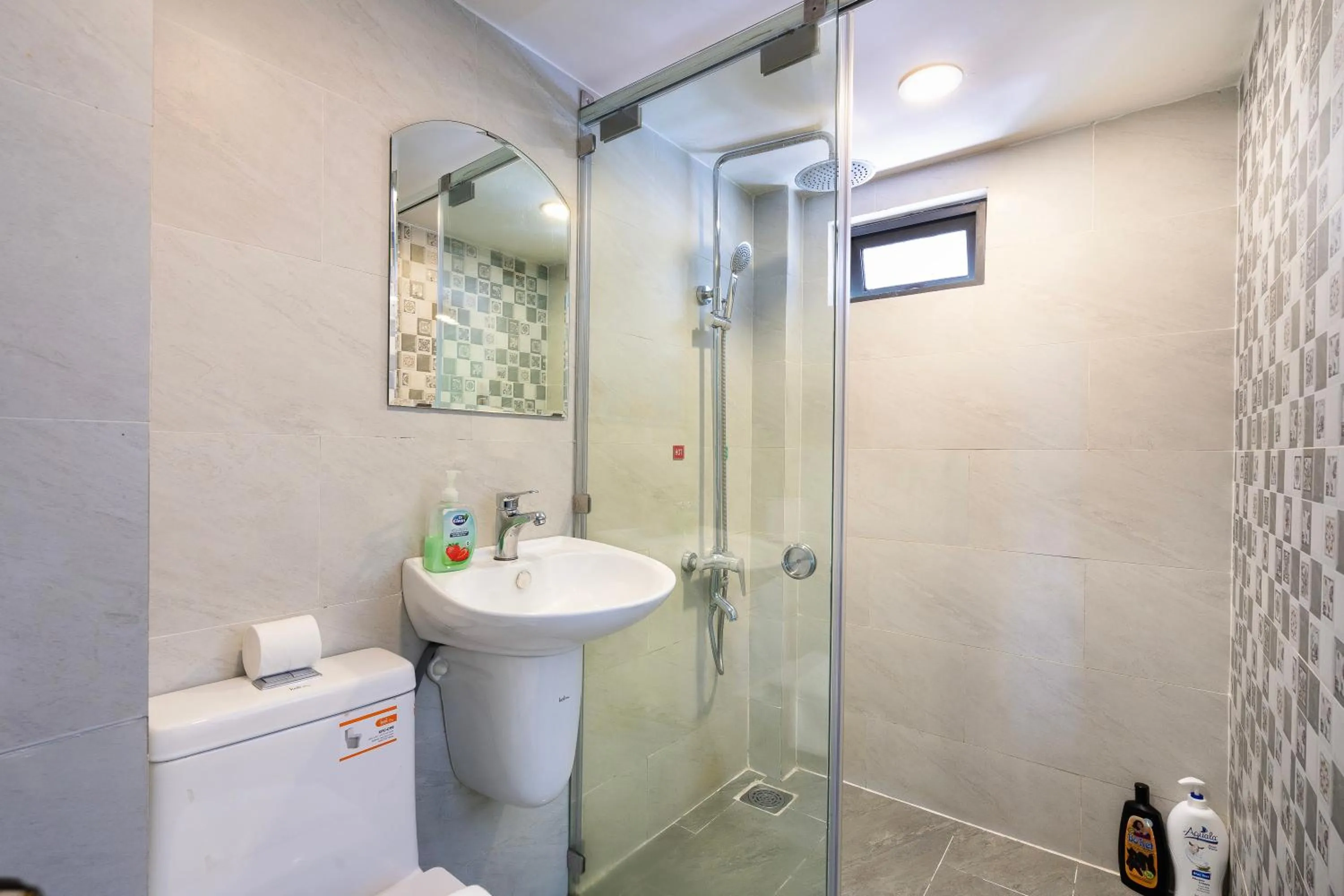 Toilet in Gemini Saigon CENTER - New & Quiet near Bui Vien Walking Street