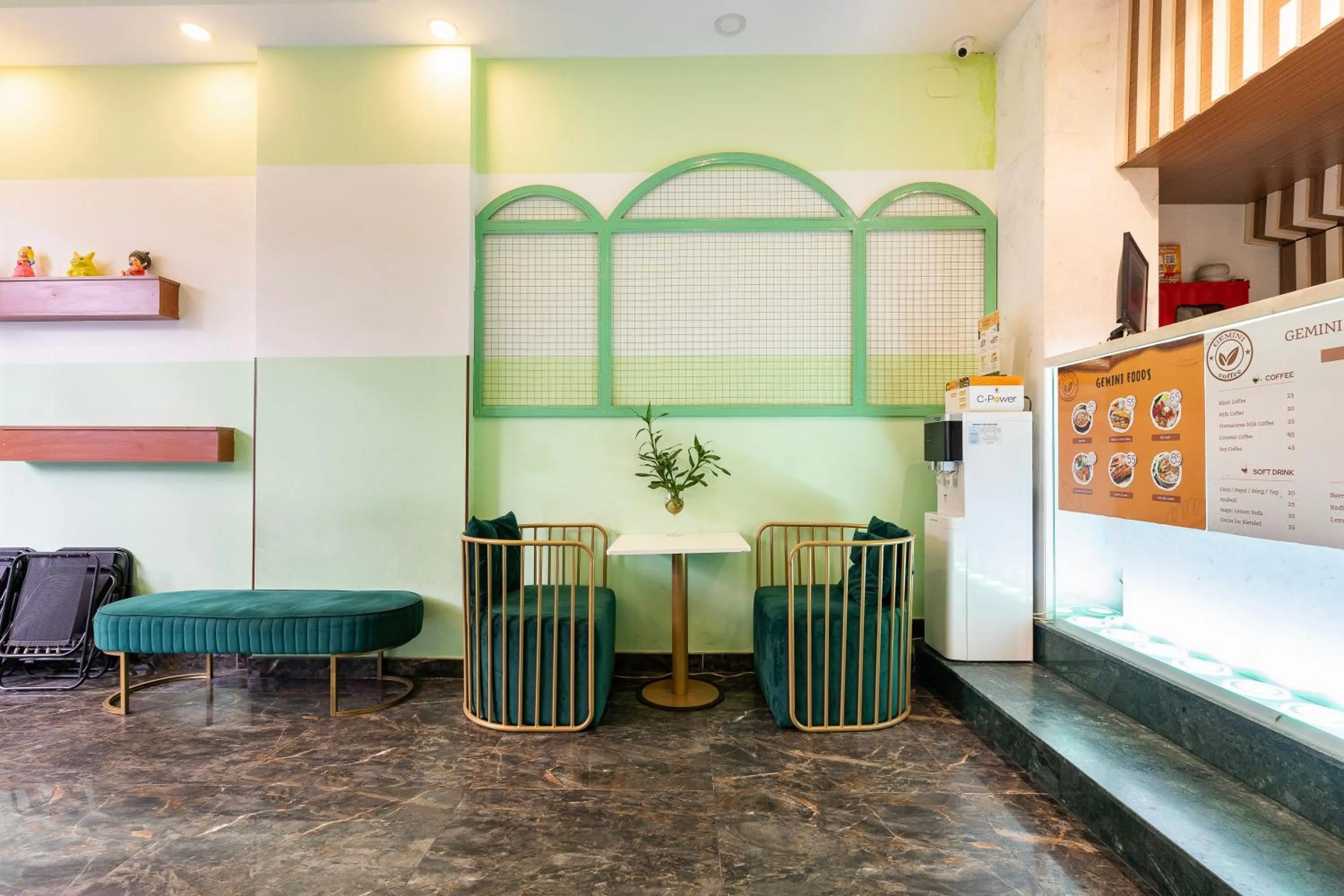 Seating area in Gemini Saigon CENTER - New & Quiet near Bui Vien Walking Street