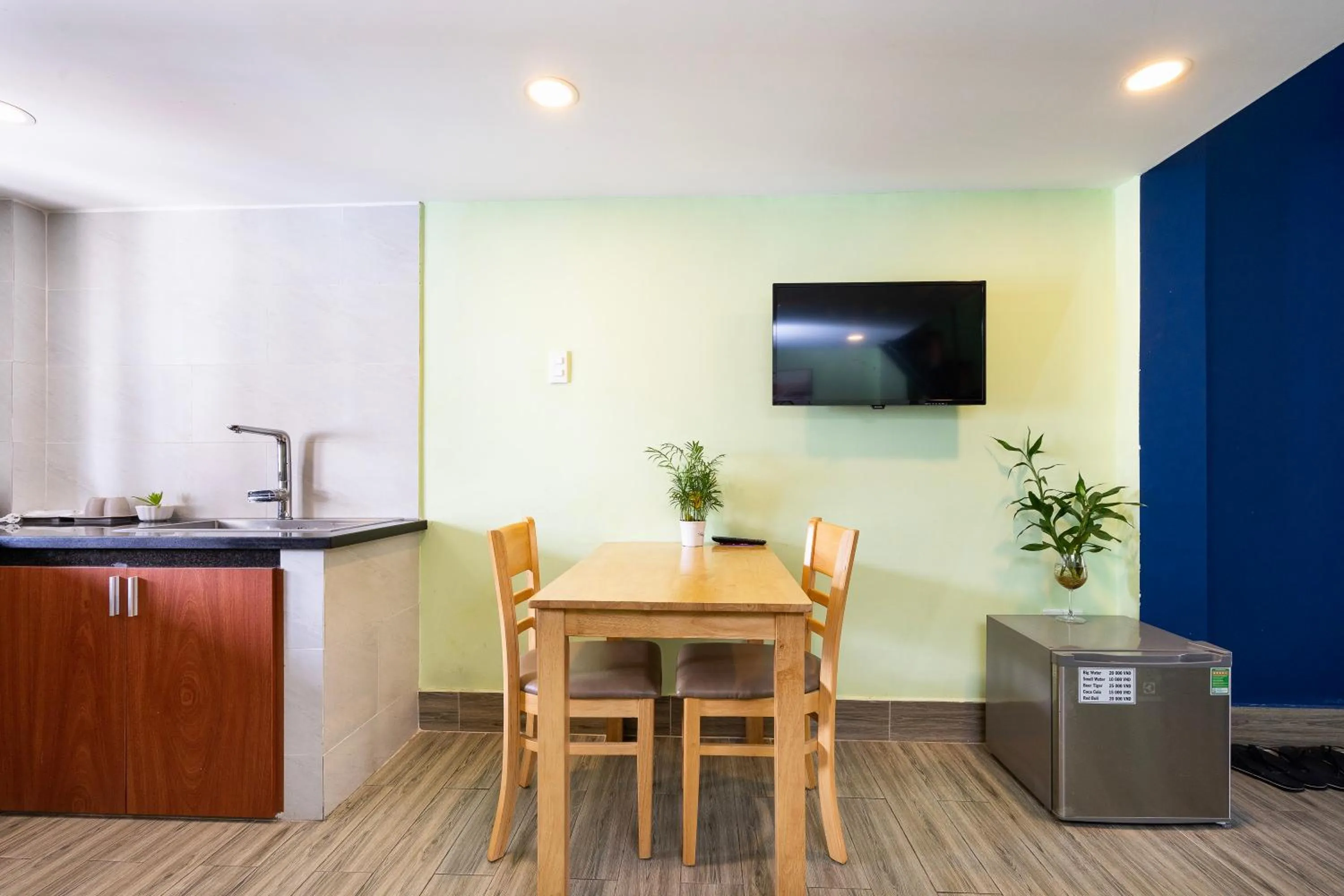 Dining area in Gemini Saigon CENTER - New & Quiet near Bui Vien Walking Street