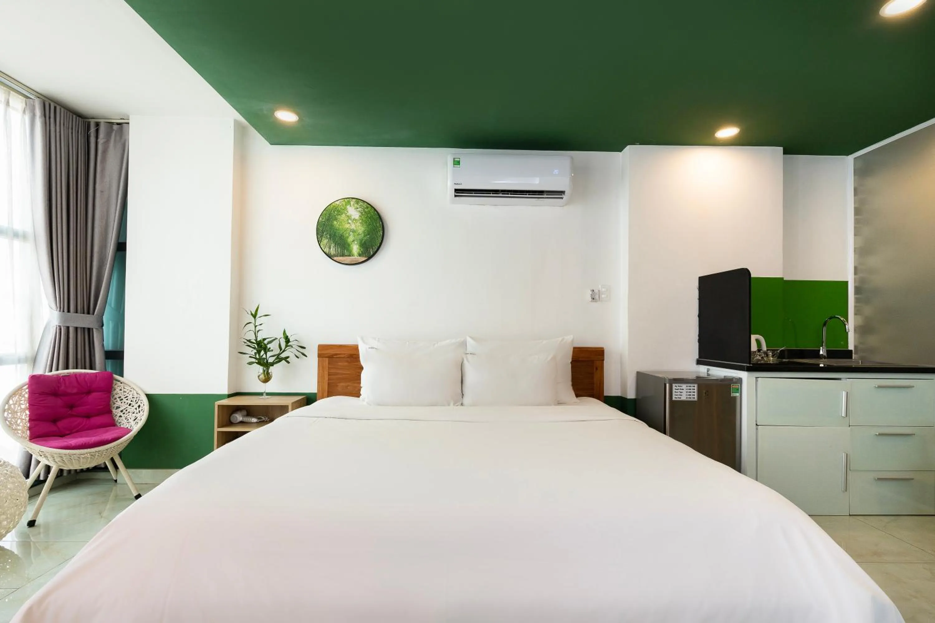 Bedroom, Bed in Gemini Saigon CENTER - New & Quiet near Bui Vien Walking Street