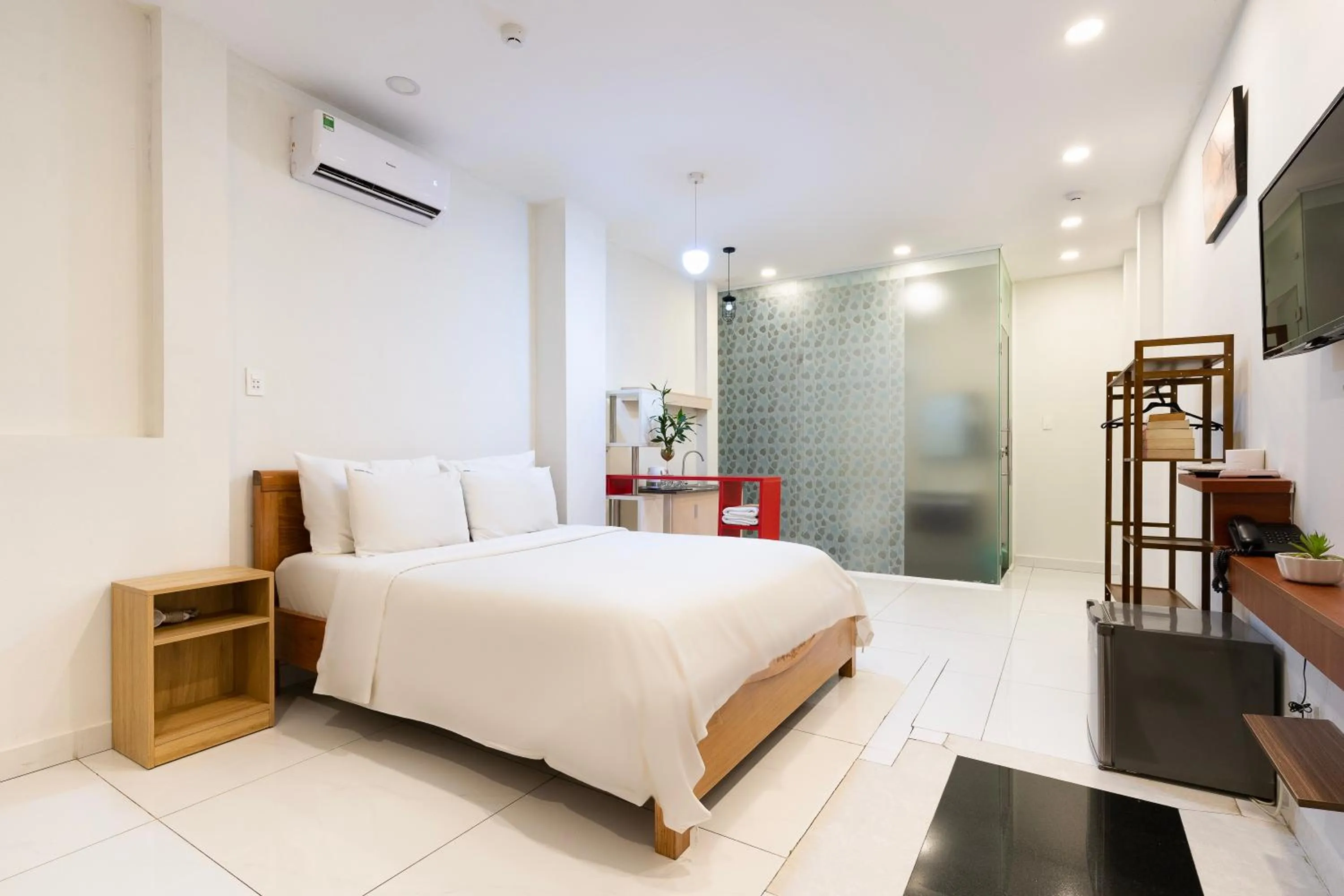 Bedroom, Bed in Gemini Saigon CENTER - New & Quiet near Bui Vien Walking Street