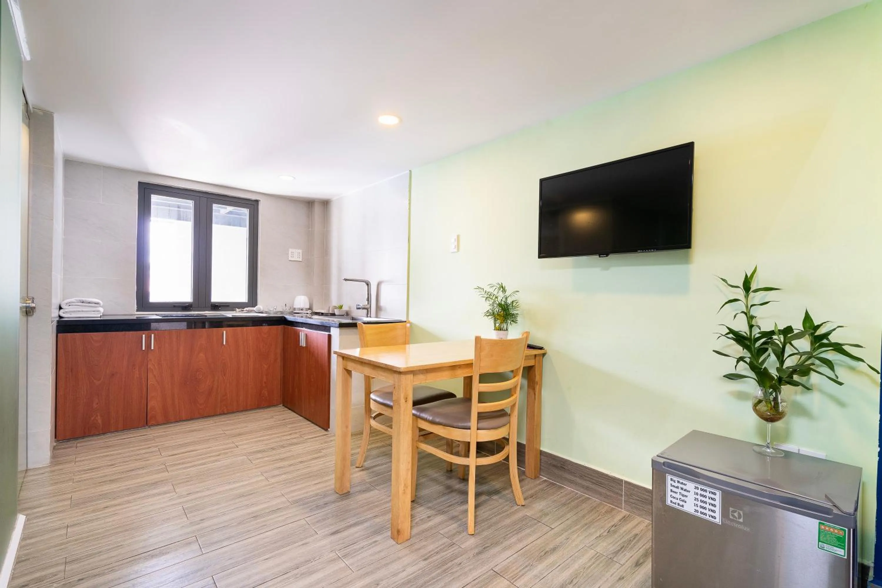 Dining area in Gemini Saigon CENTER - New & Quiet near Bui Vien Walking Street