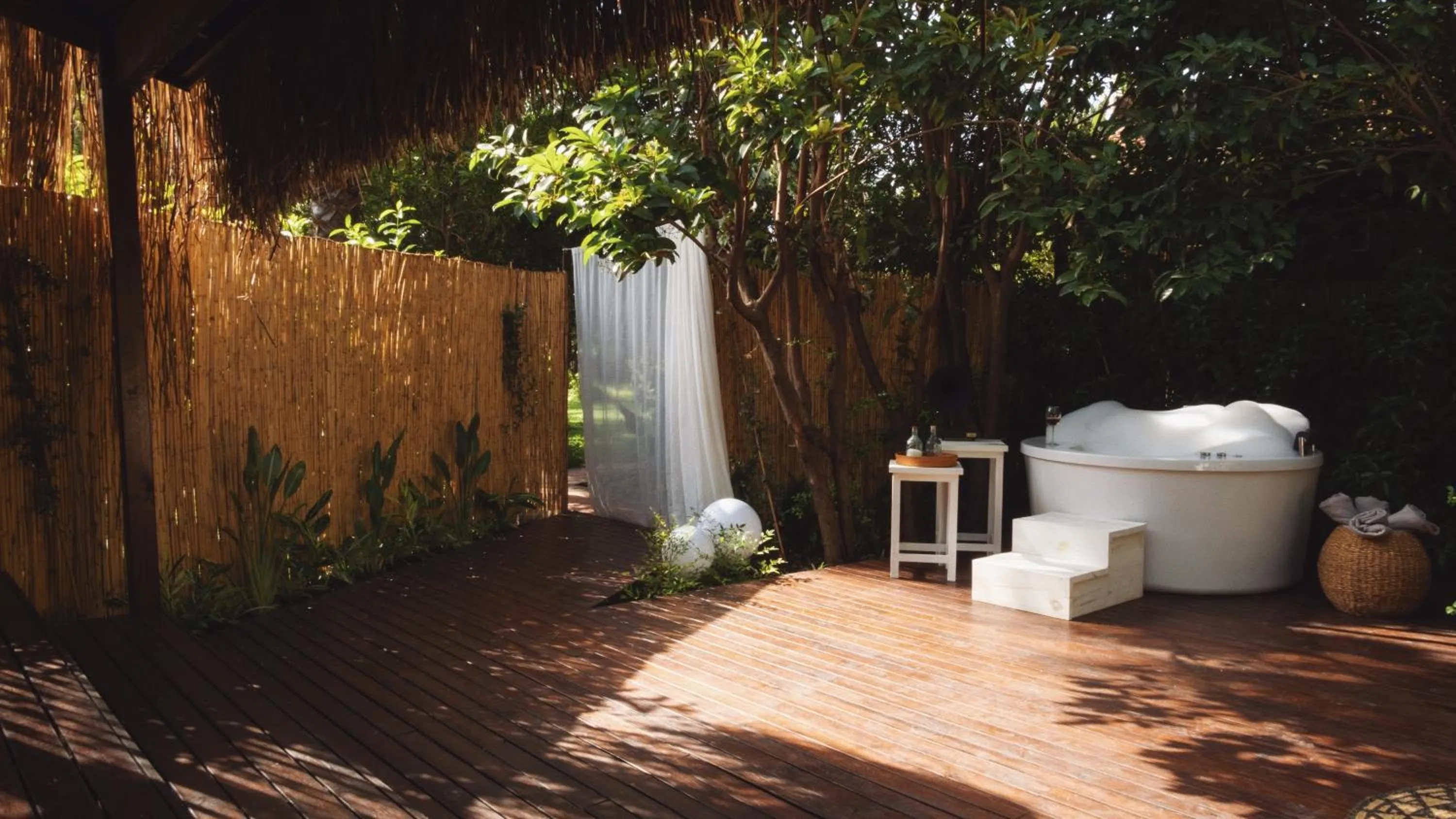 Garden view in Villa Lukka