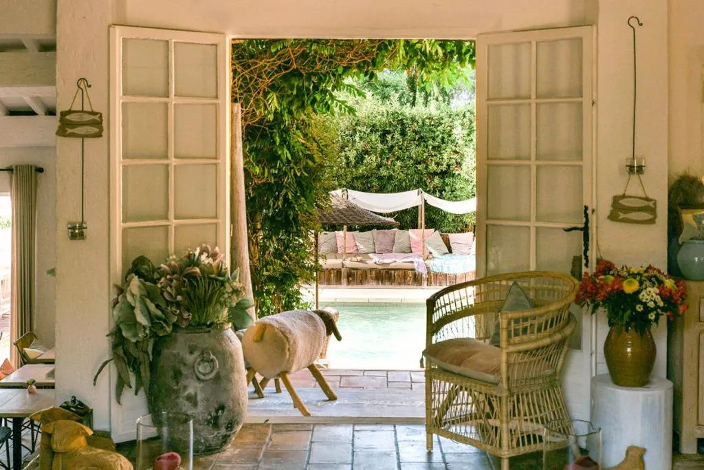 Patio in La Bastide d'Antoine