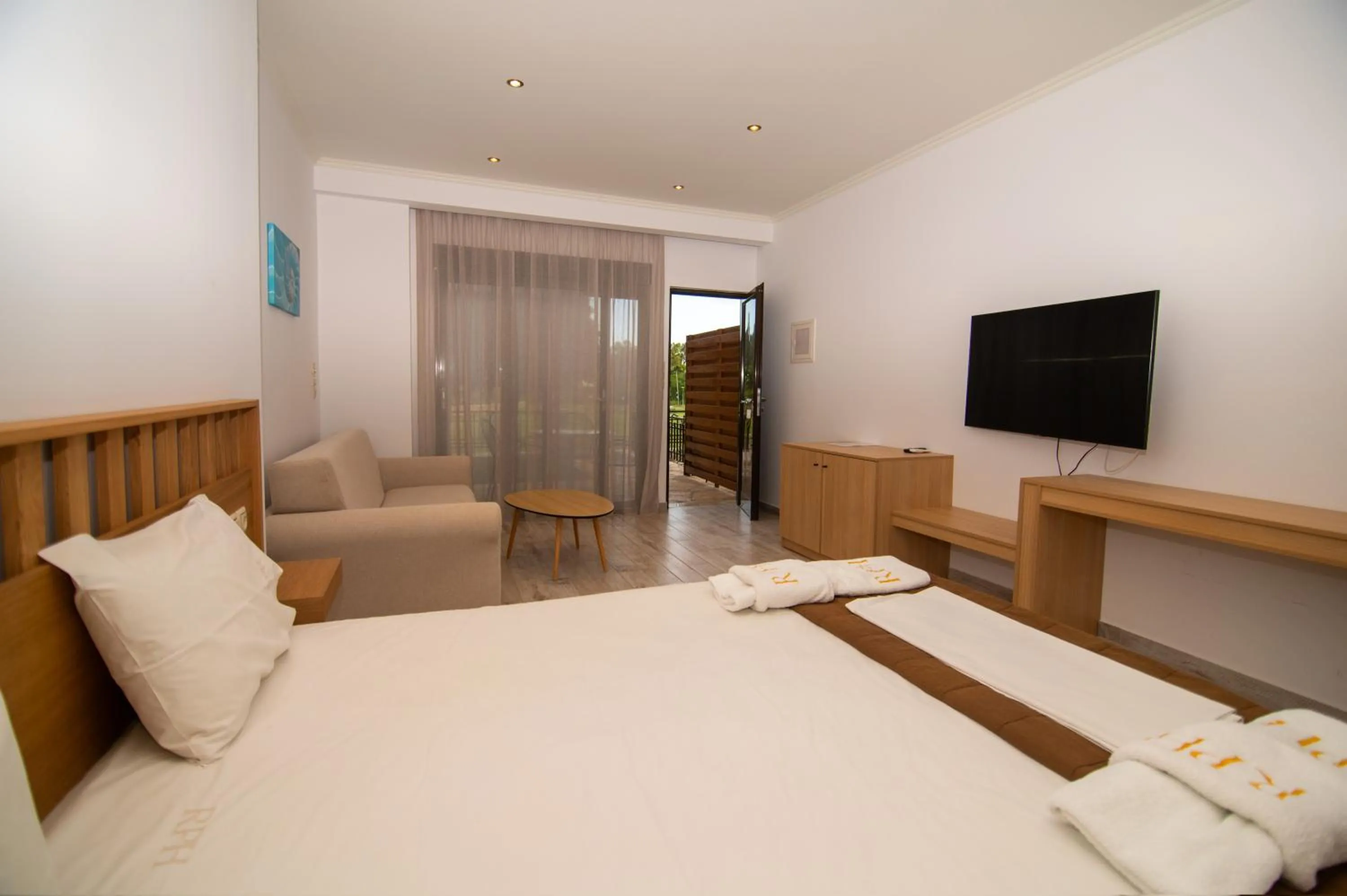 Bed in Riviera Perdika Hotel