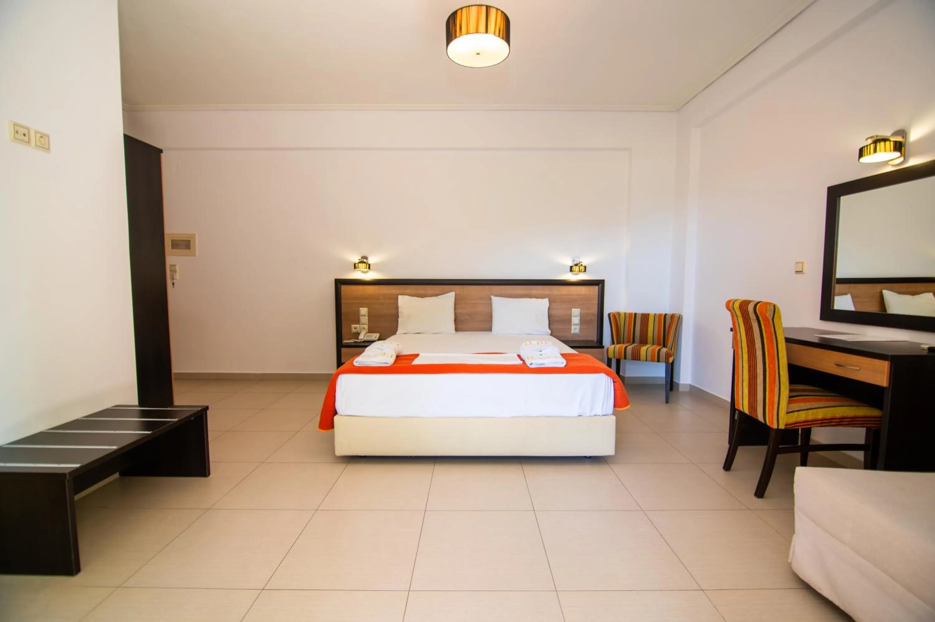 Bed in Riviera Perdika Hotel