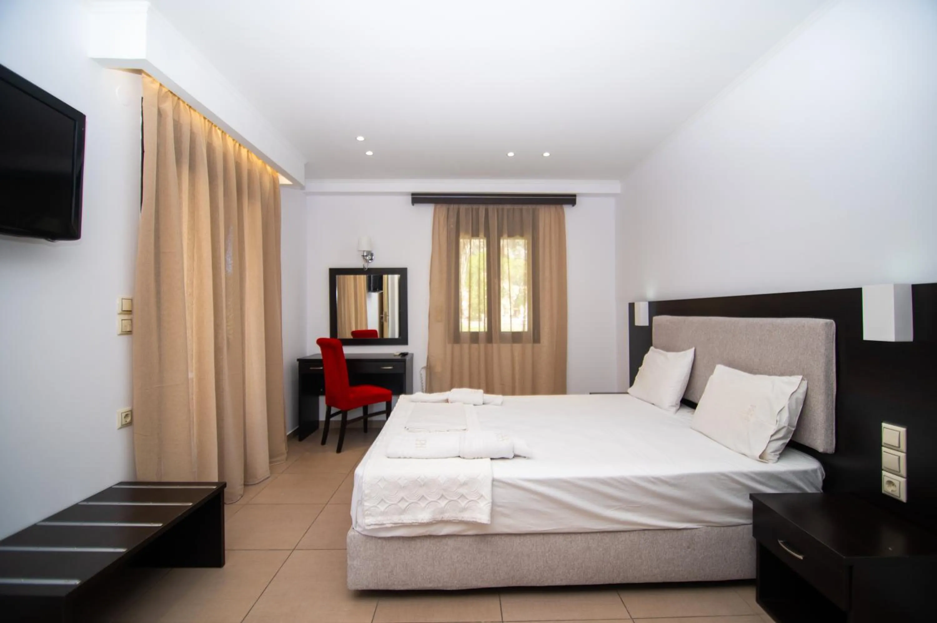 Bed in Riviera Perdika Hotel