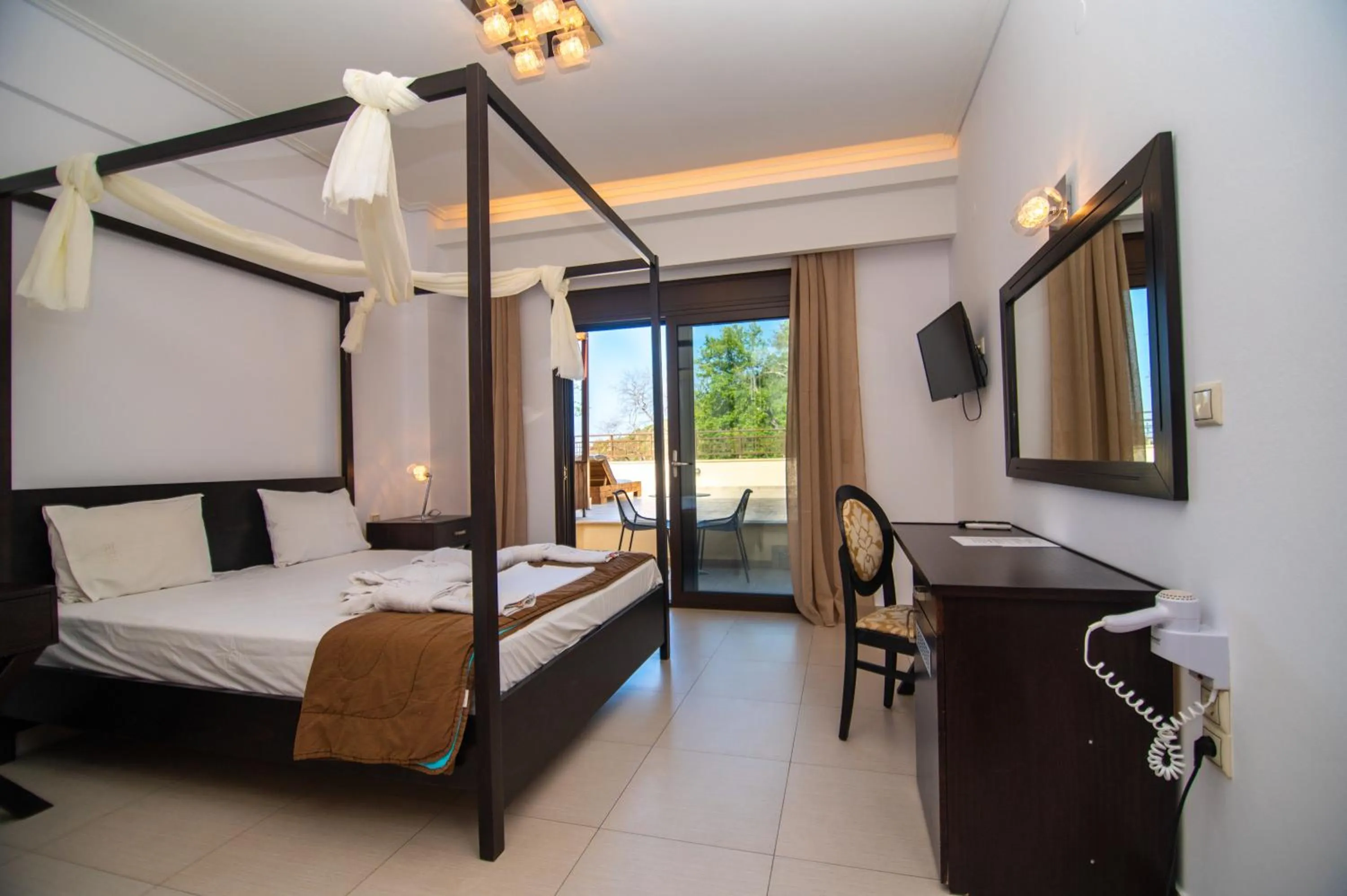 Bed in Riviera Perdika Hotel