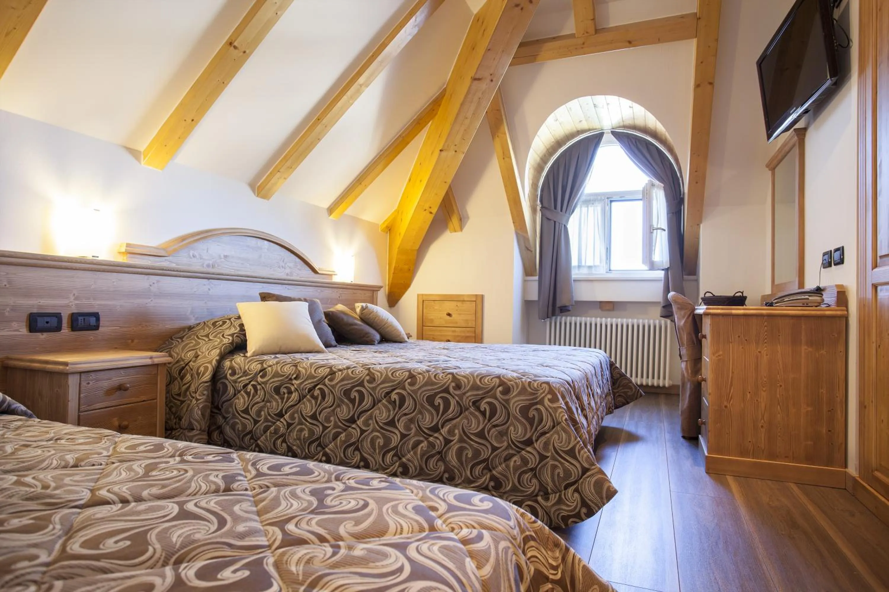 Bed in Hotel Vittoria