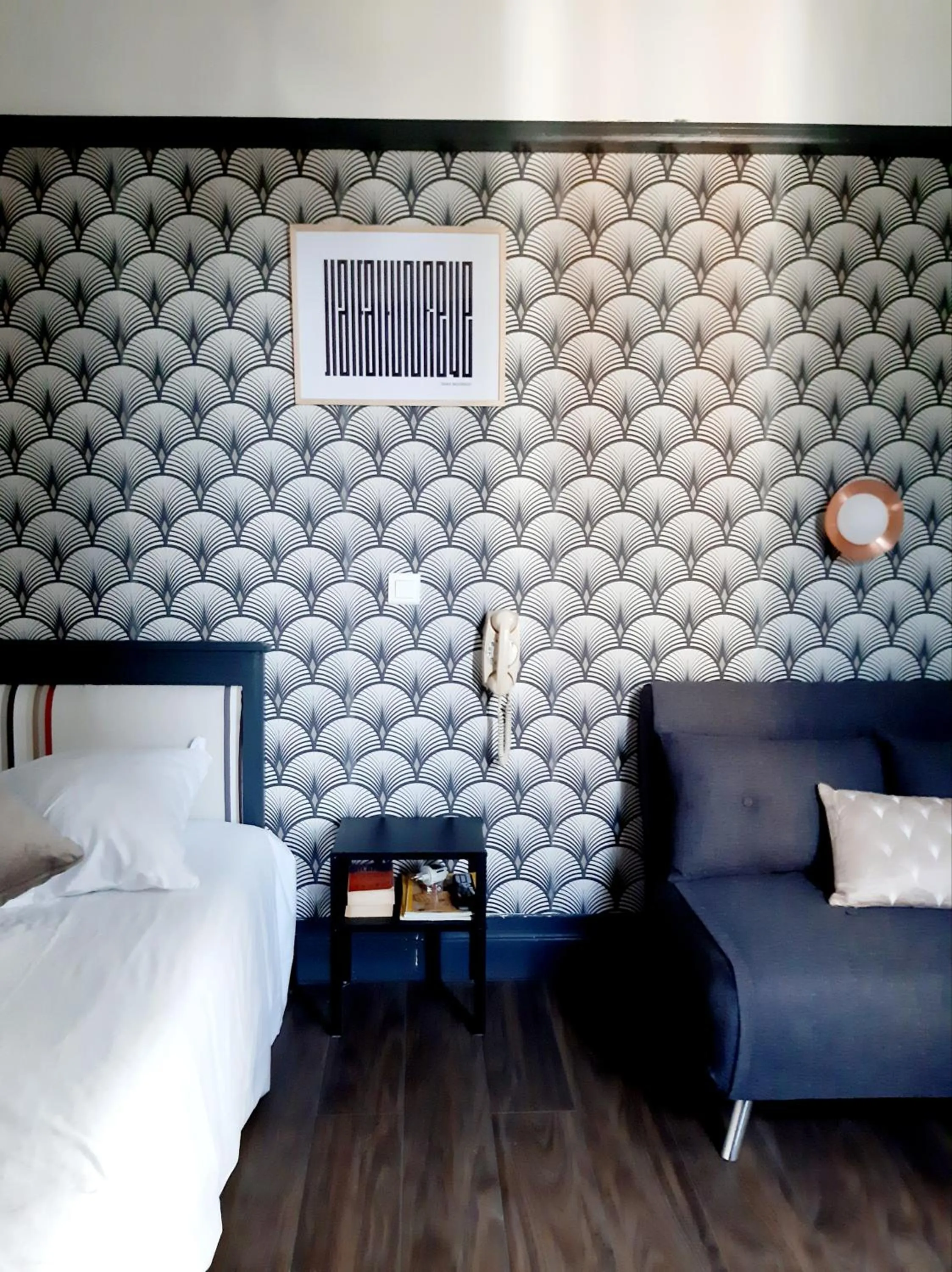Bedroom, Bed in Saint Charles Hôtel & Coliving Biarritz
