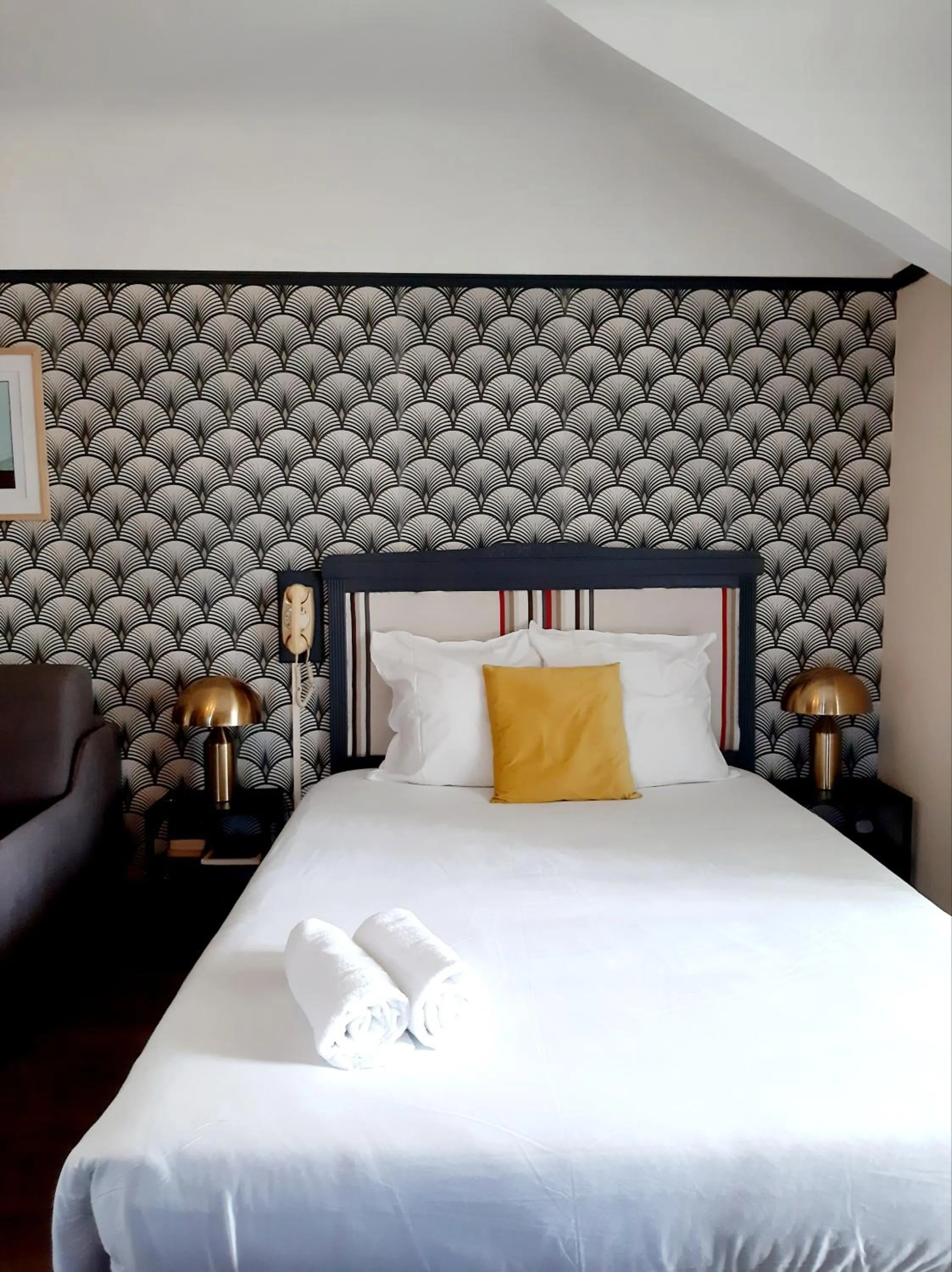 Bedroom, Bed in Saint Charles Hôtel & Coliving Biarritz