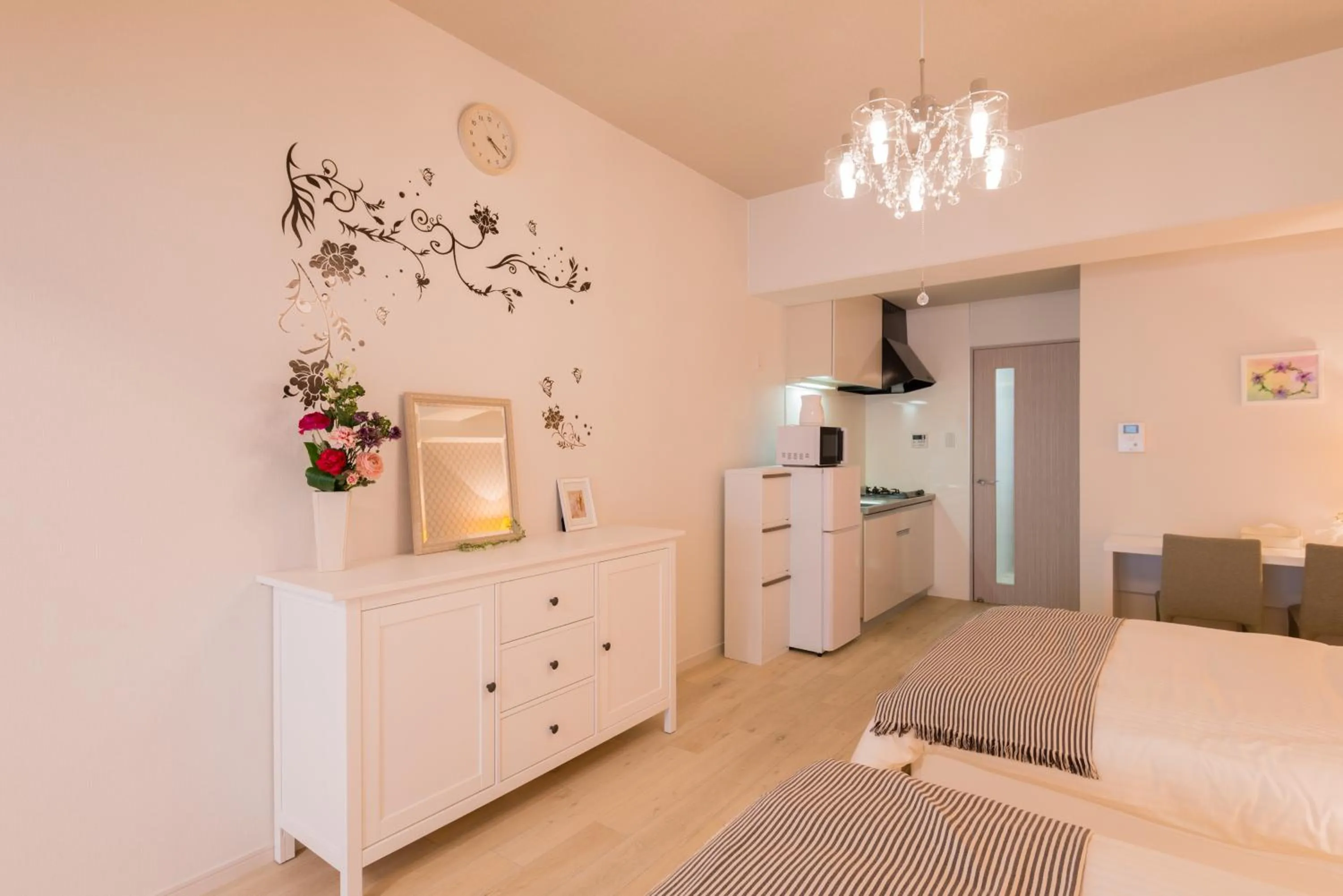 Bedroom, Bed in Forestay Shinsaibashi