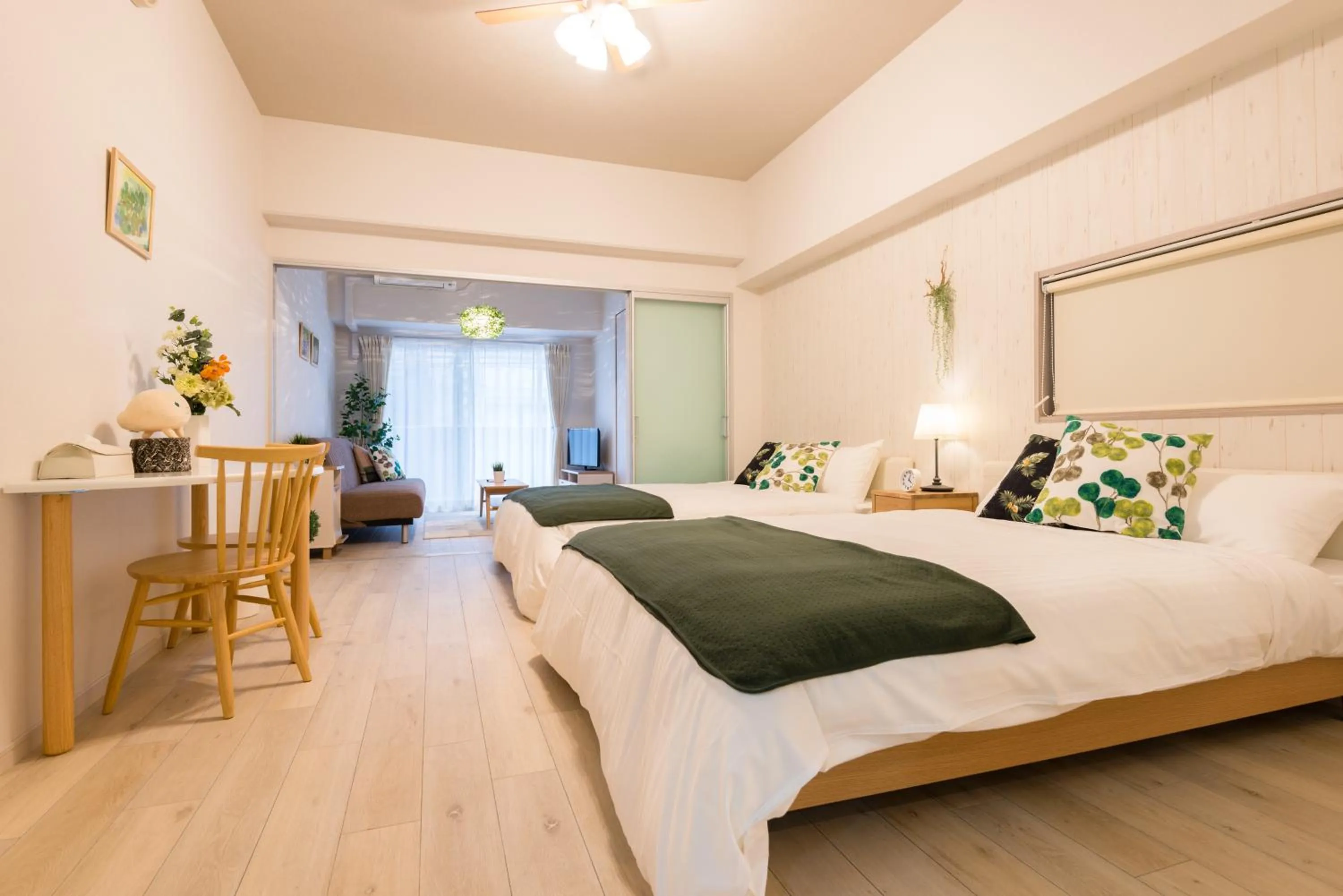 Bedroom, Bed in Forestay Shinsaibashi