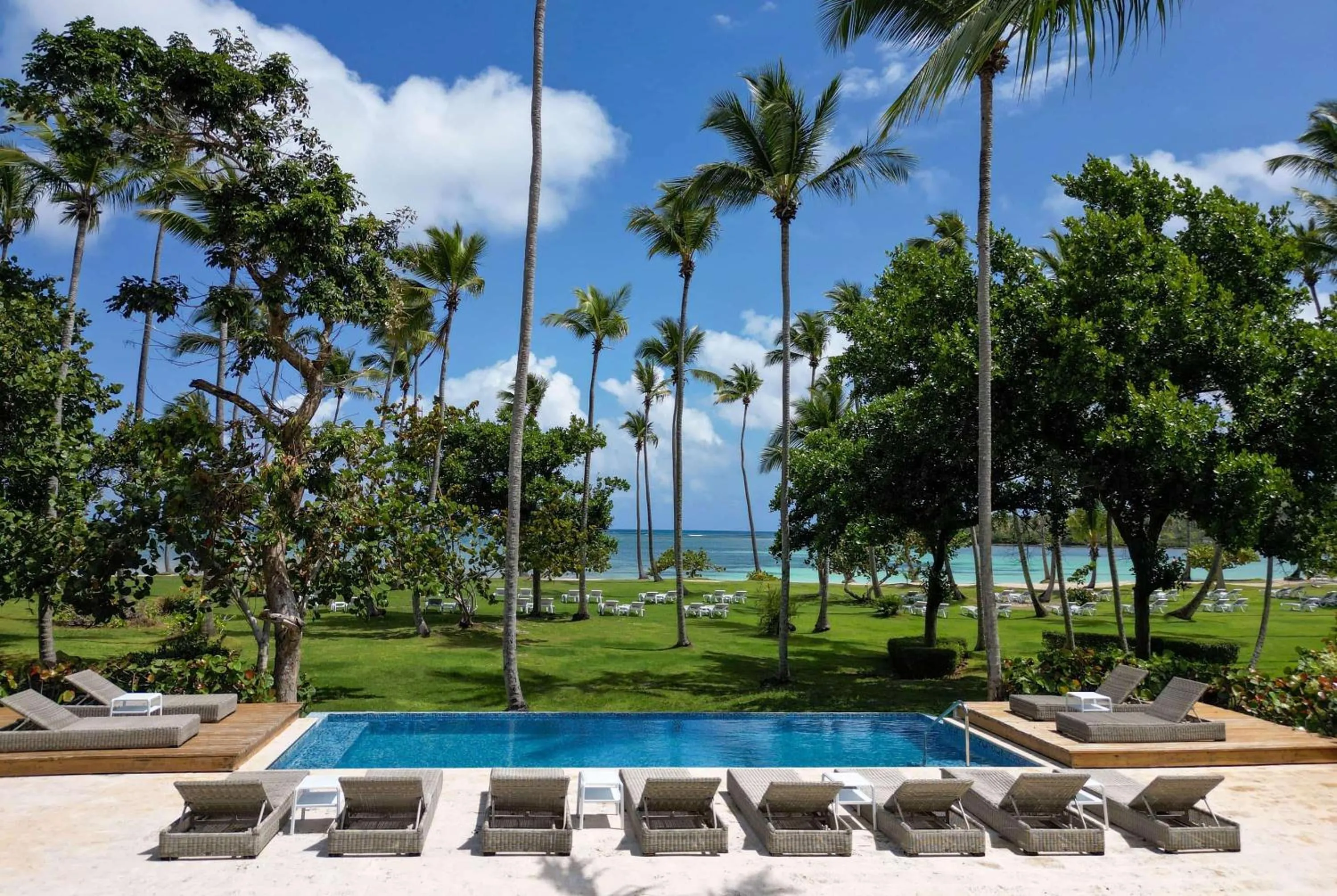 Pool view in Wyndham Alltra Samana All Inclusive Resort