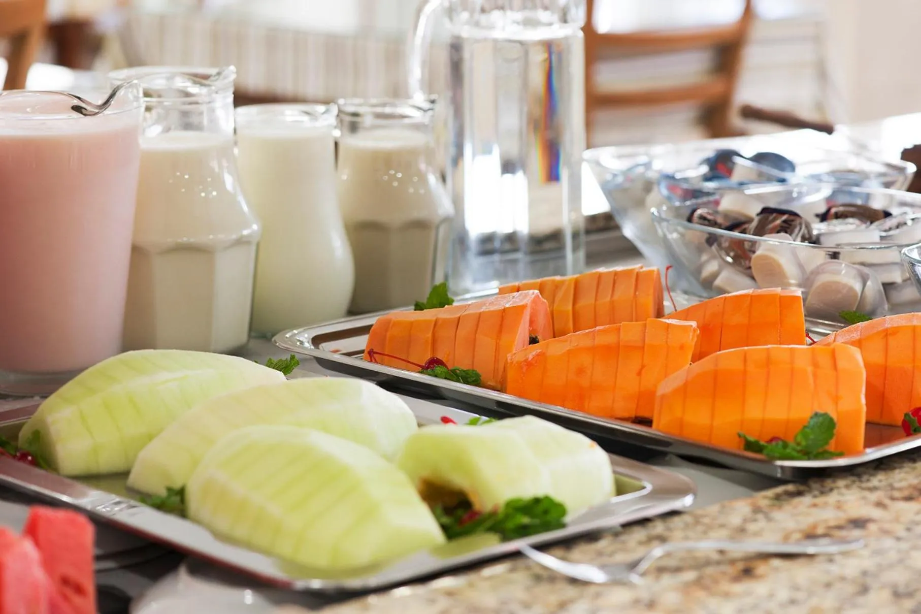 Buffet breakfast in Hotel Galo Vermelho