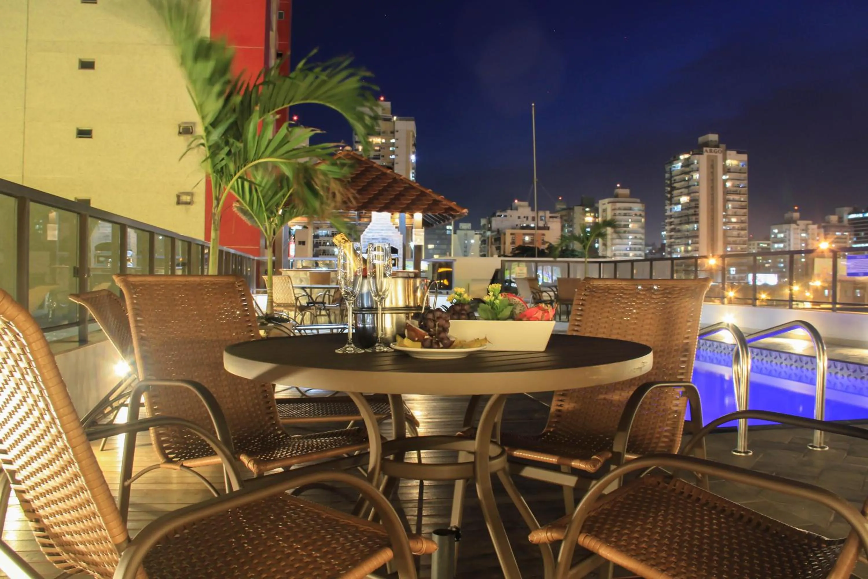 Pool view in Champagnat Praia Hotel