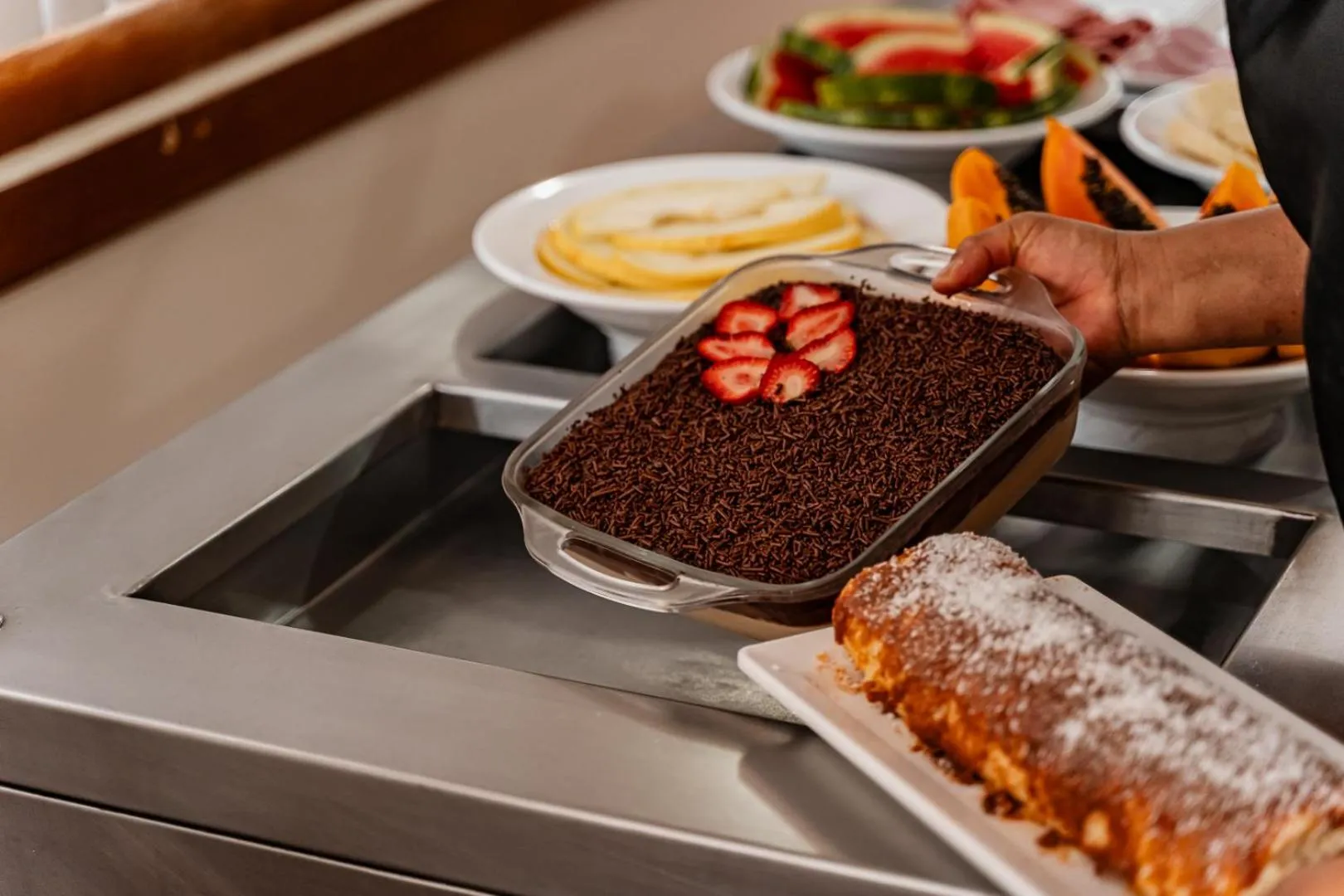 Food and drinks in Champagnat Praia Hotel