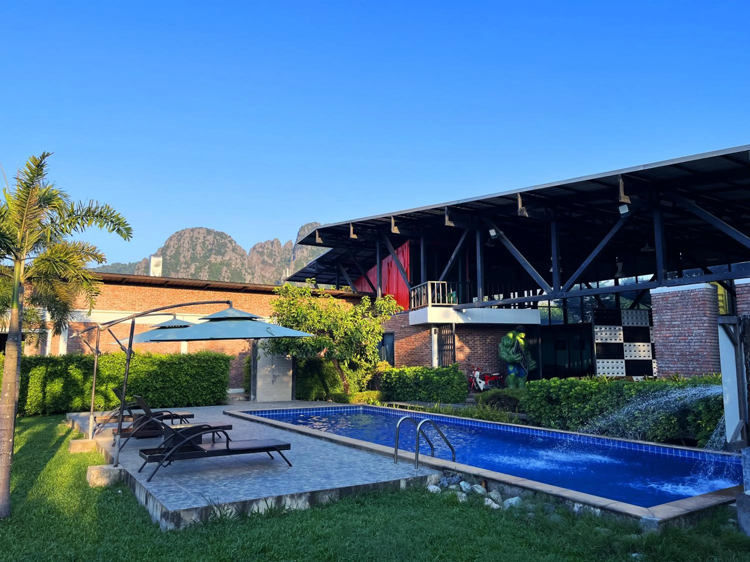 Garden in Kong Resort Vangvieng