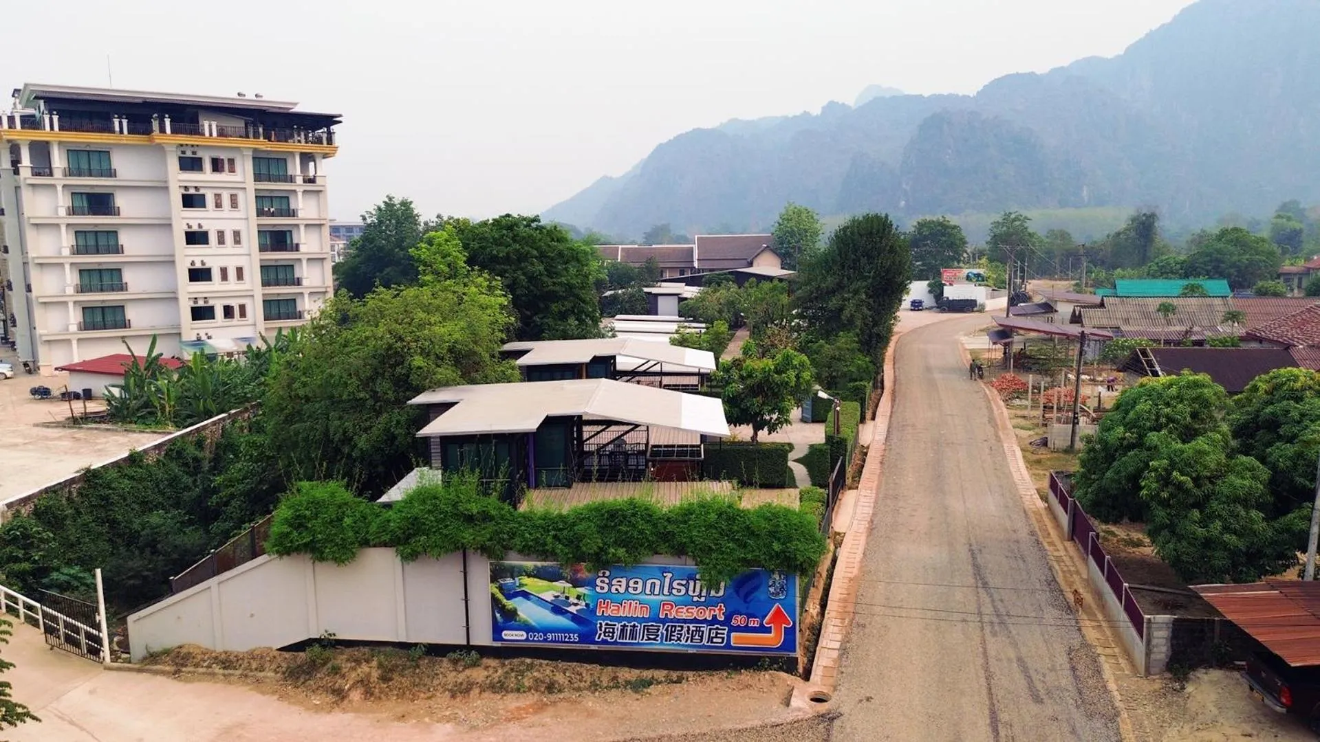 Property building in Kong Resort Vangvieng