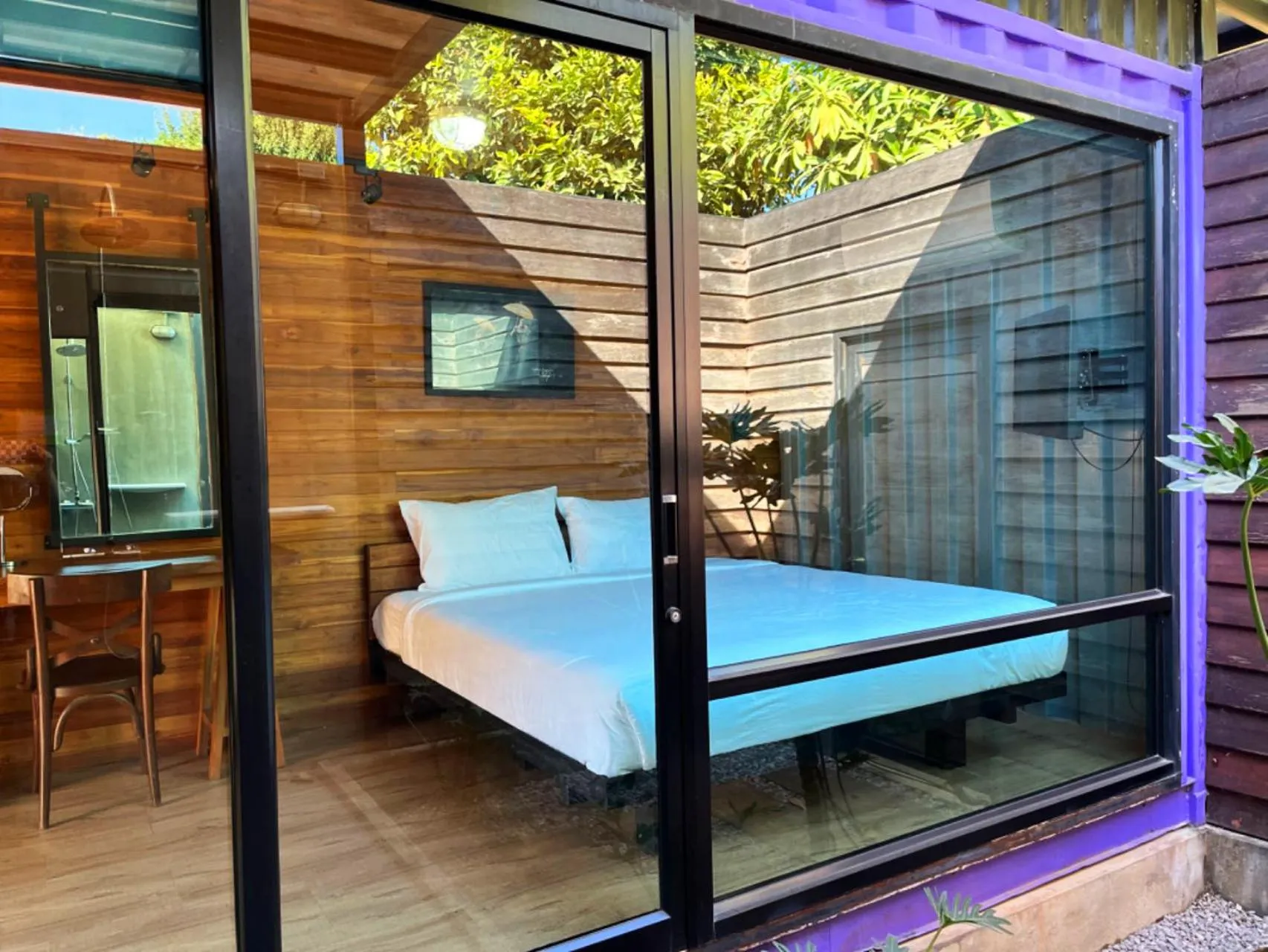 Bed in Kong Resort Vangvieng