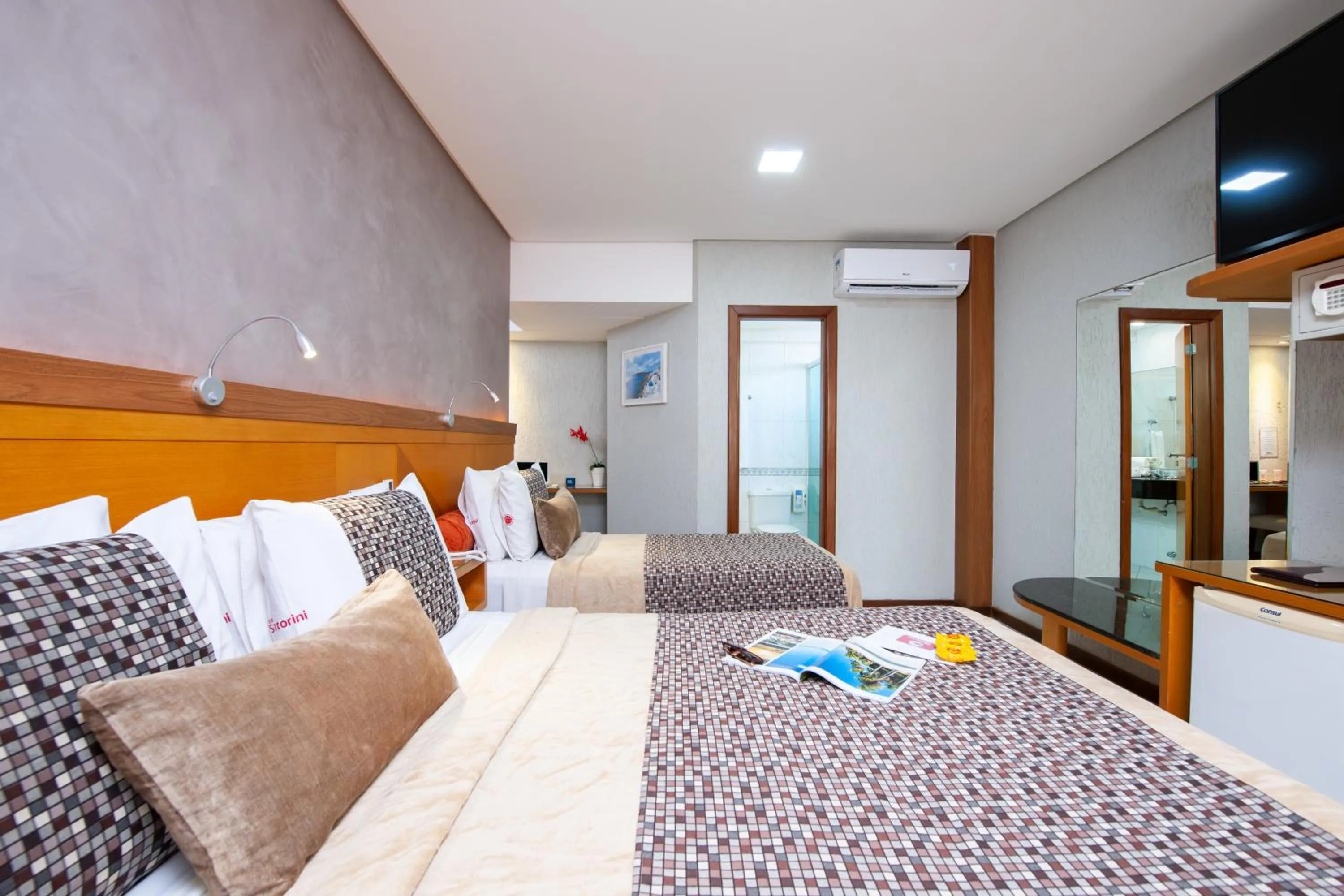 Bedroom, Bed in Hotel Santorini