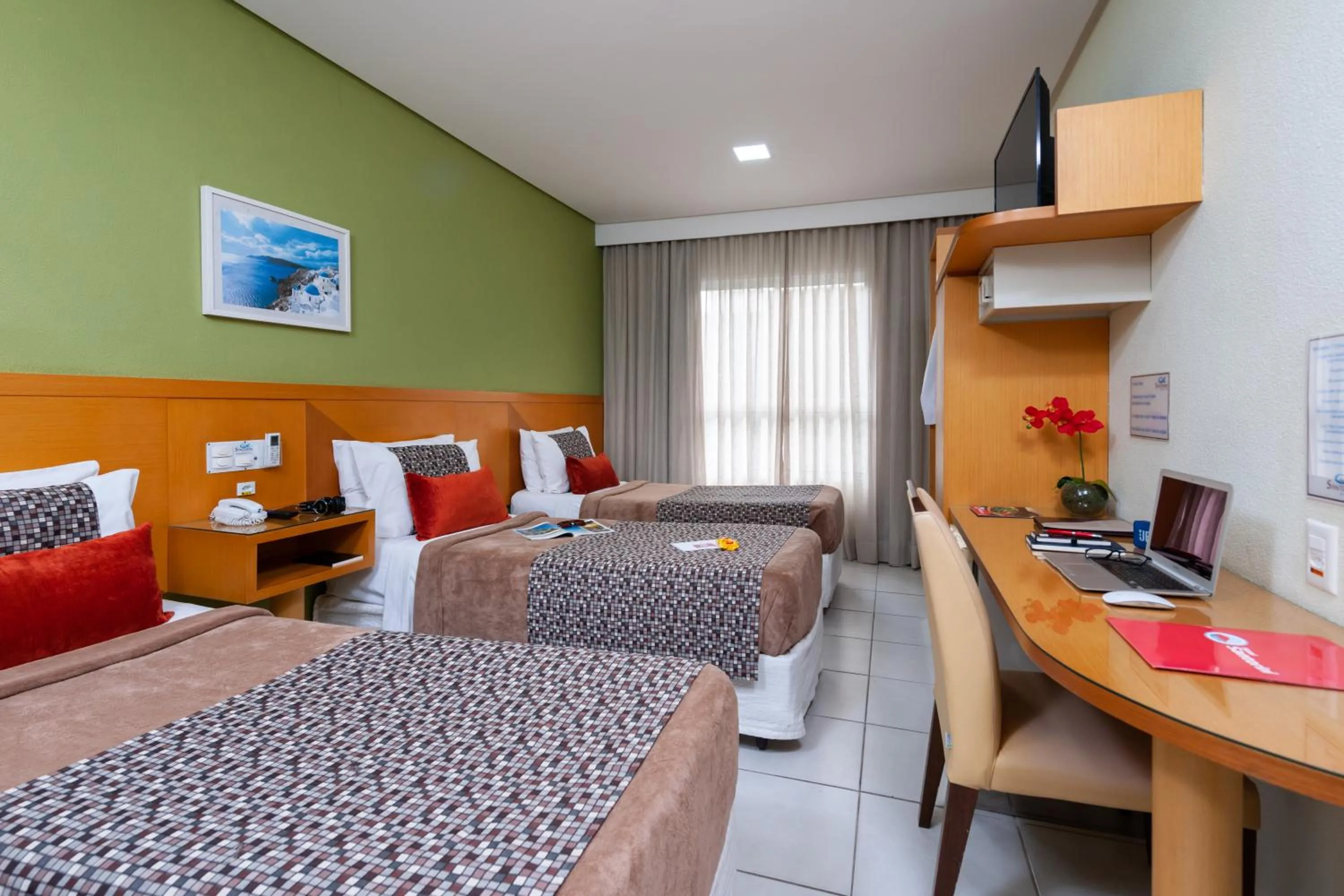 Bedroom, Bed in Hotel Santorini