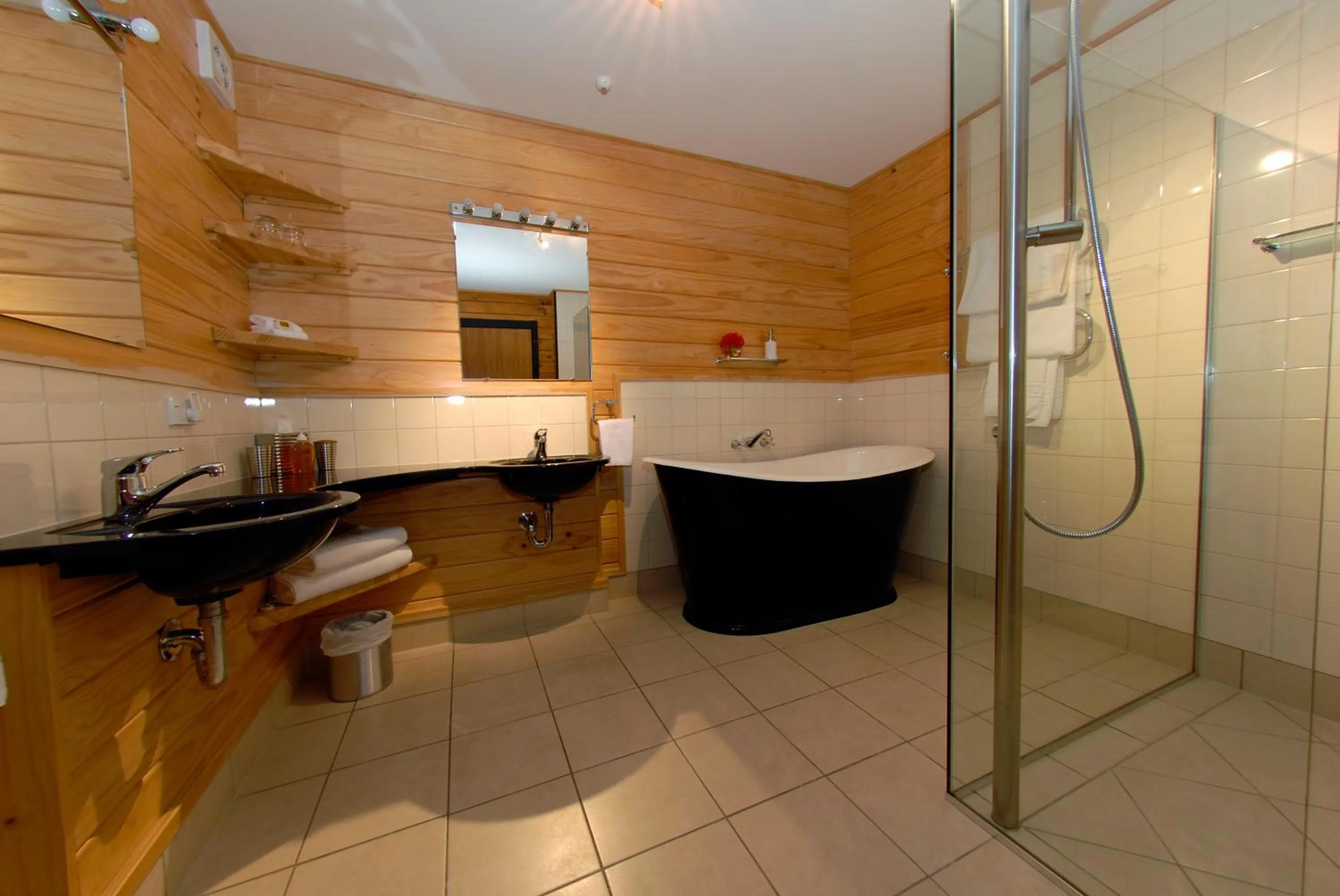 Shower in Westwood Lodge