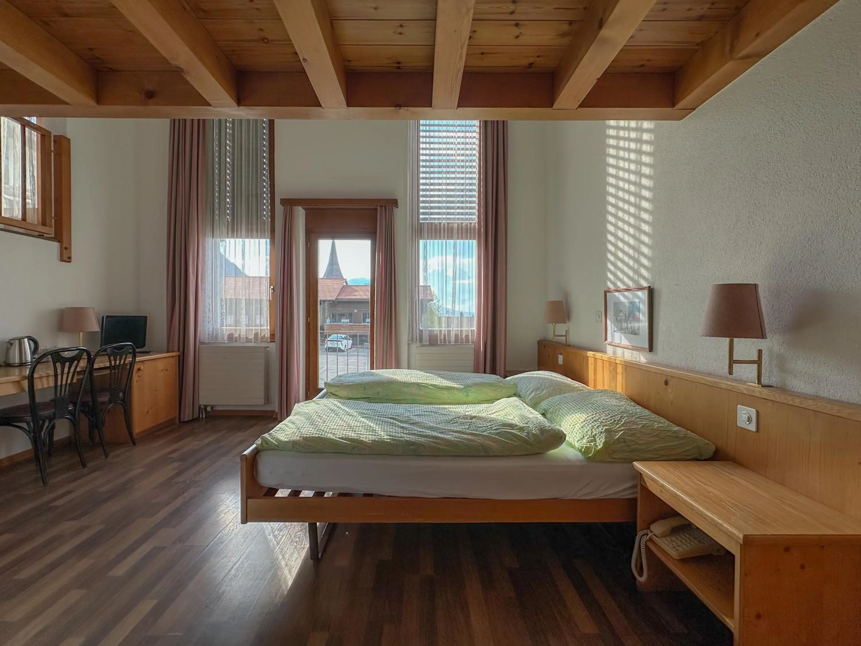 Bed in Hotel Aeschi Park