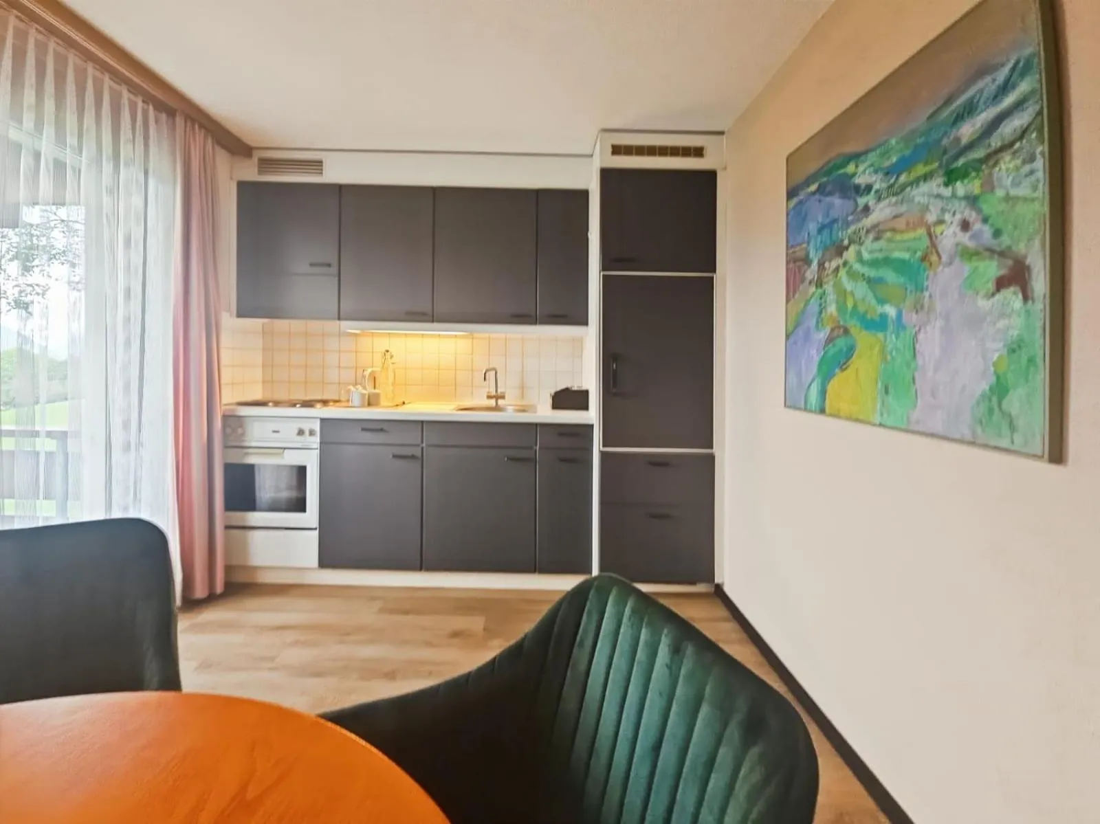 kitchen in Hotel Aeschi Park