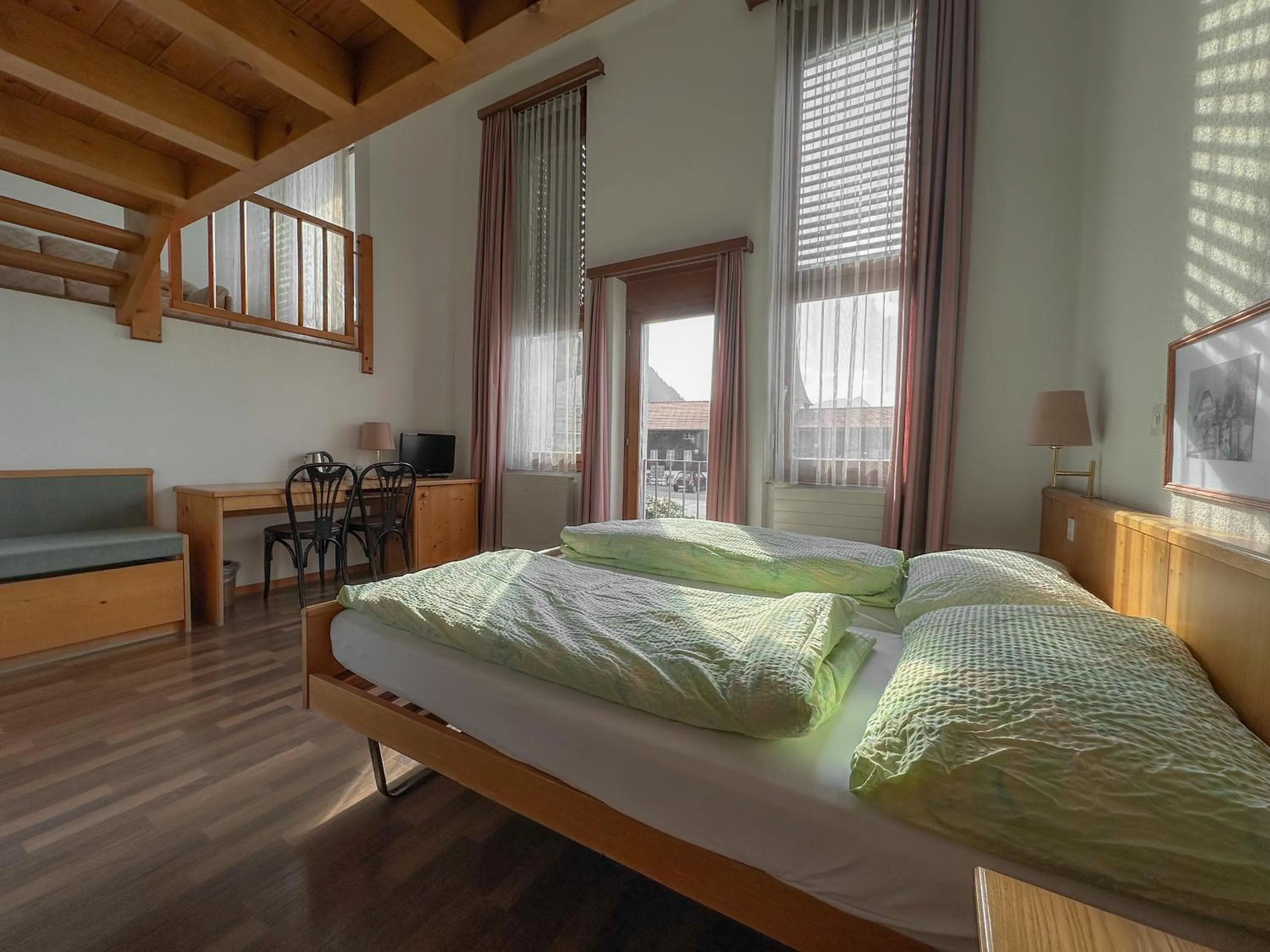 Bed in Hotel Aeschi Park