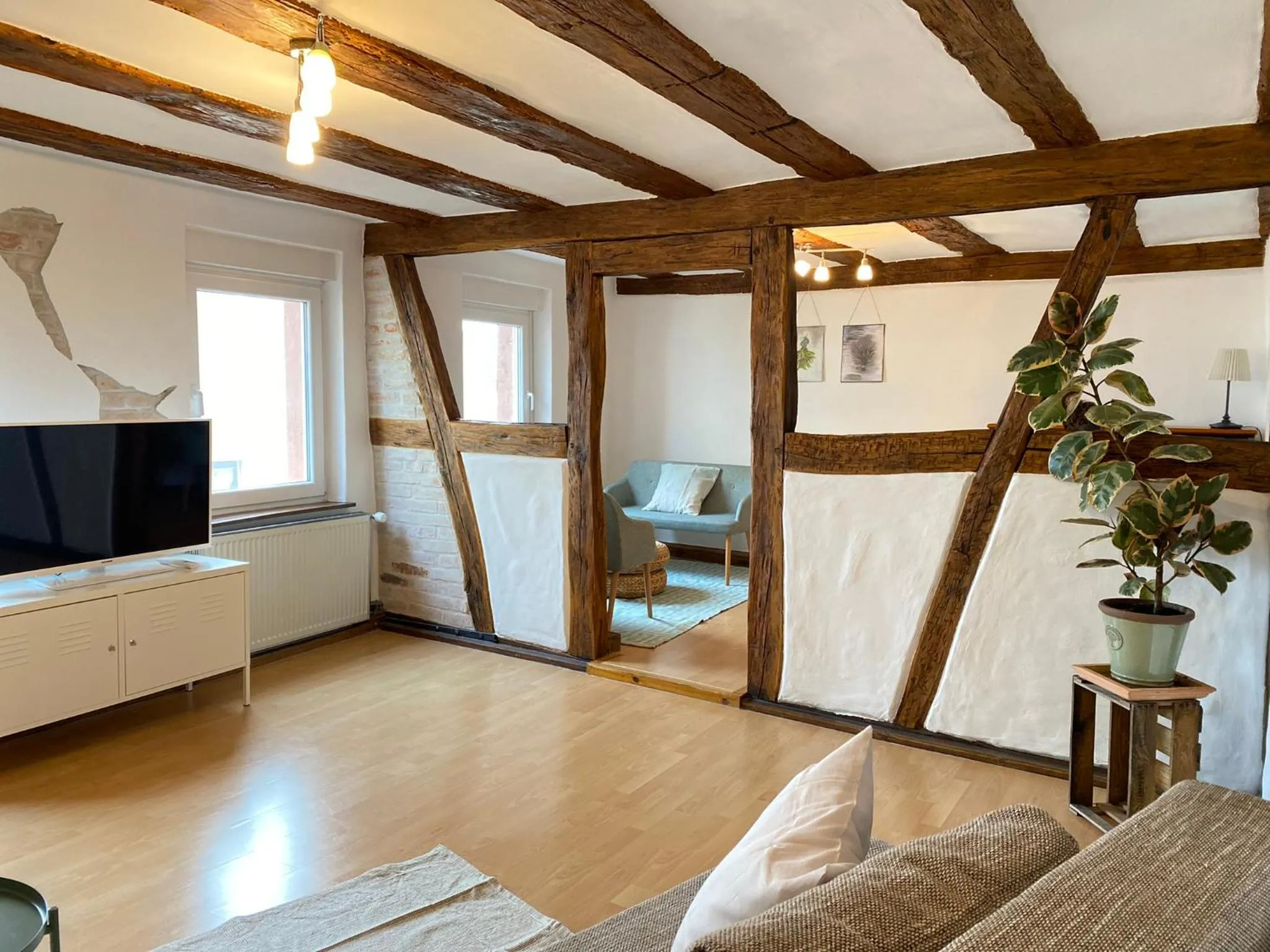 TV and multimedia, Bed in Haus am Heiner Geißler Platz by Landgasthof Zickler